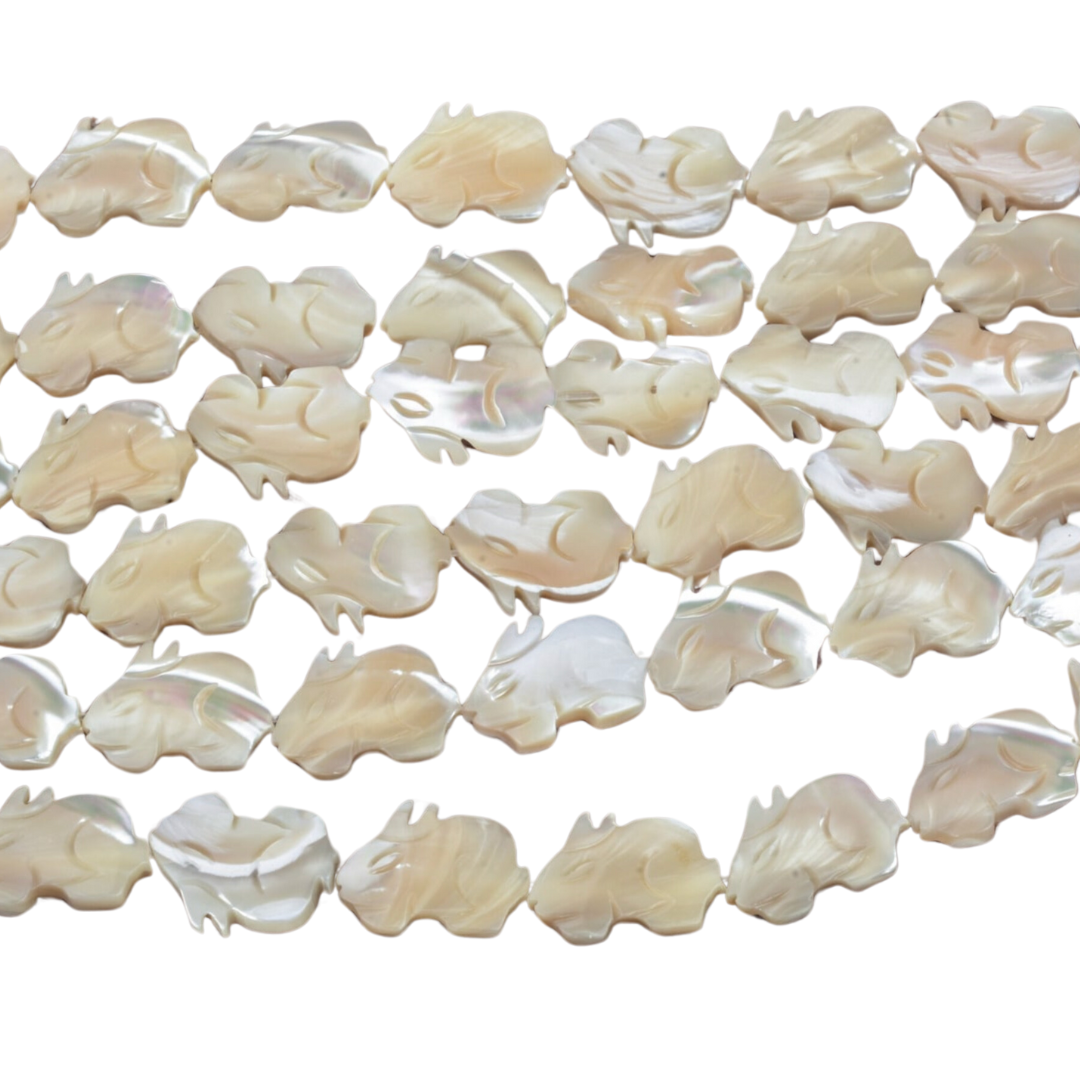 Shell Rabbit Beads