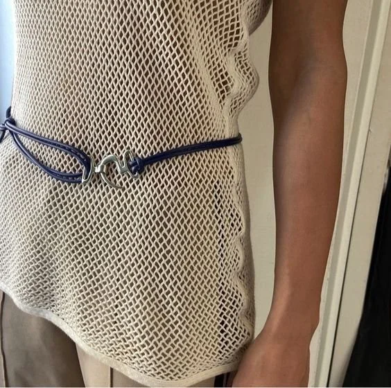 Cotton netting &amp; unique belts.