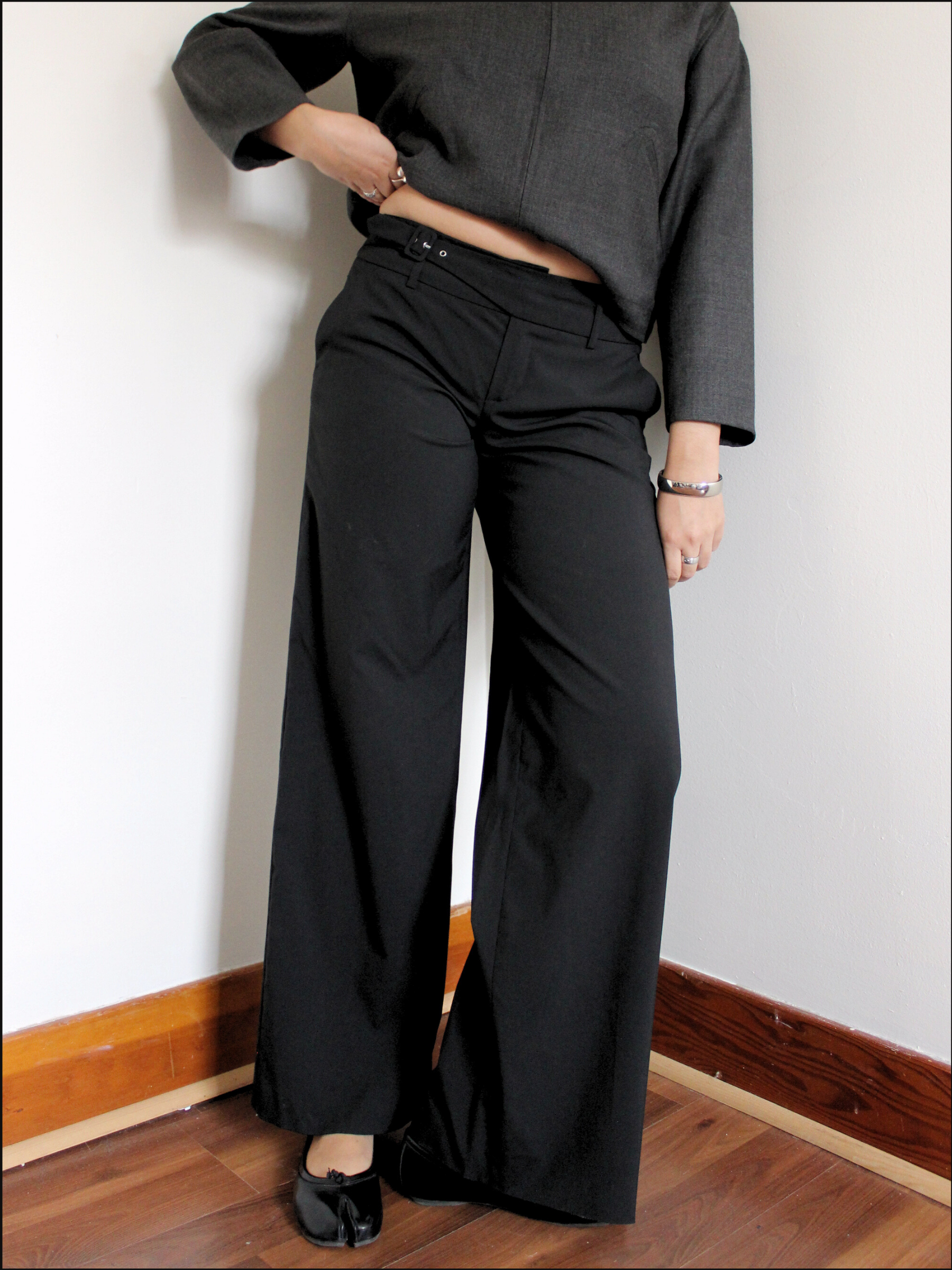 Low Rise Buckle Trousers — 30 x 31.5