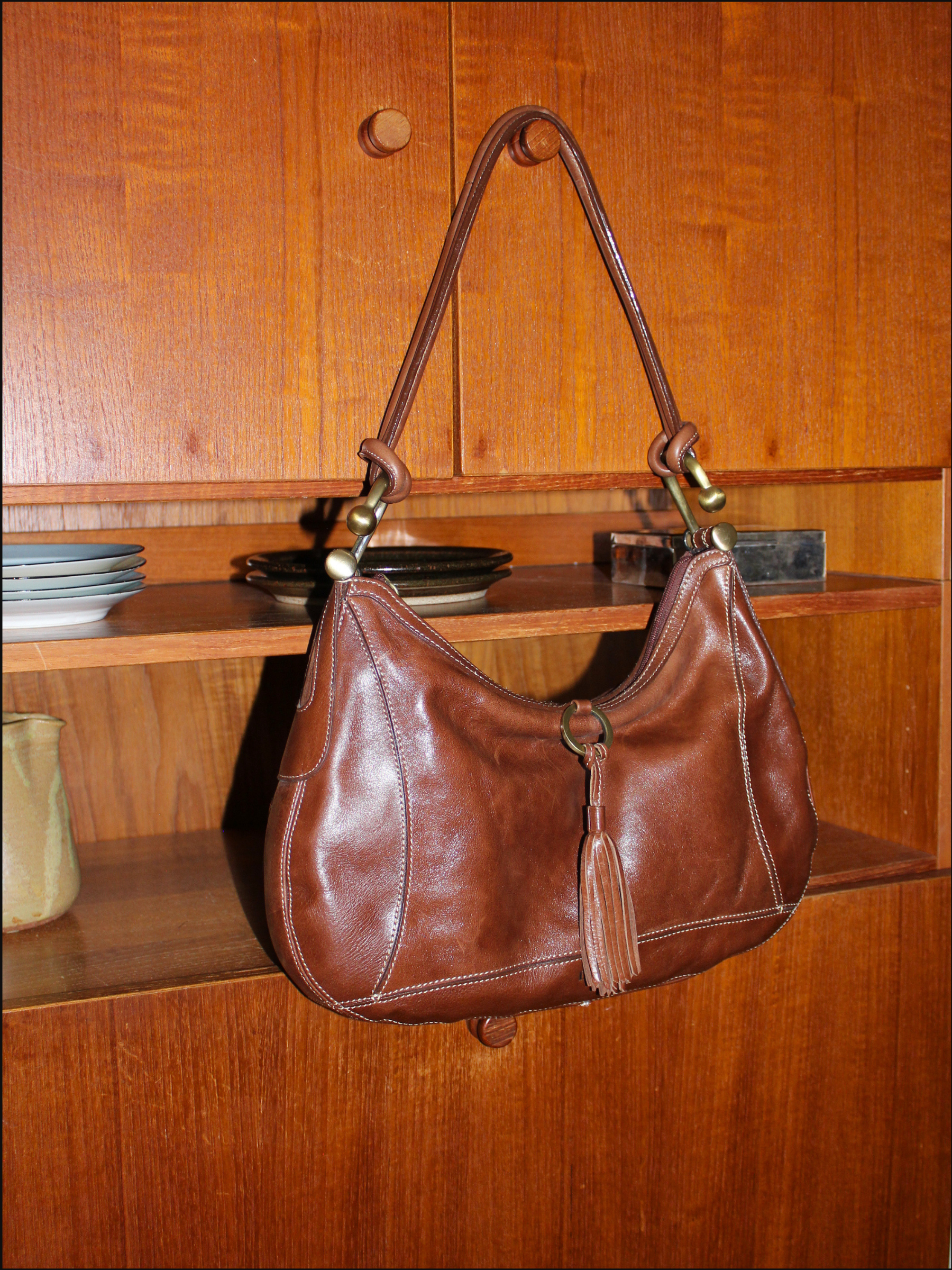 Toffee Tassel Purse