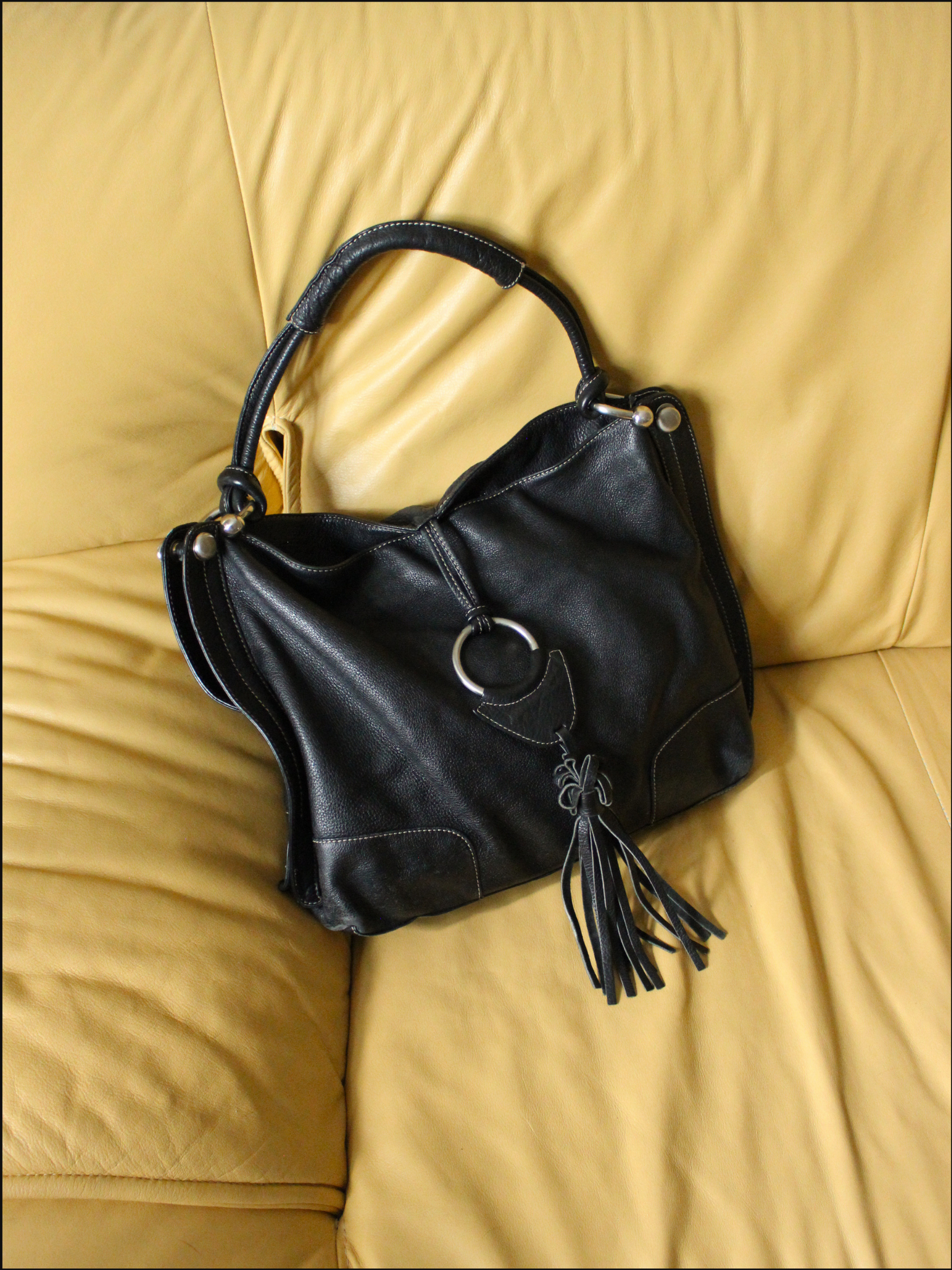 Leather Tassel Purse
