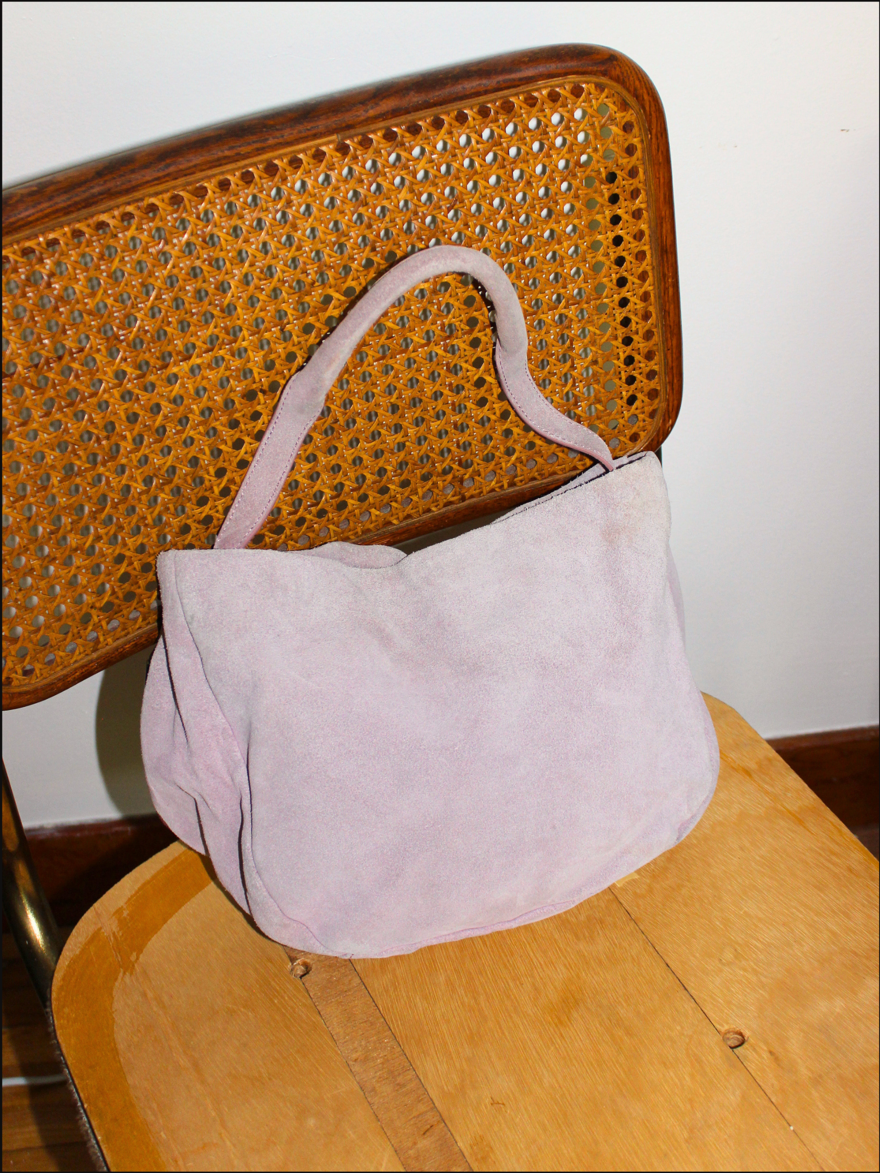 Lilac Suede Bag