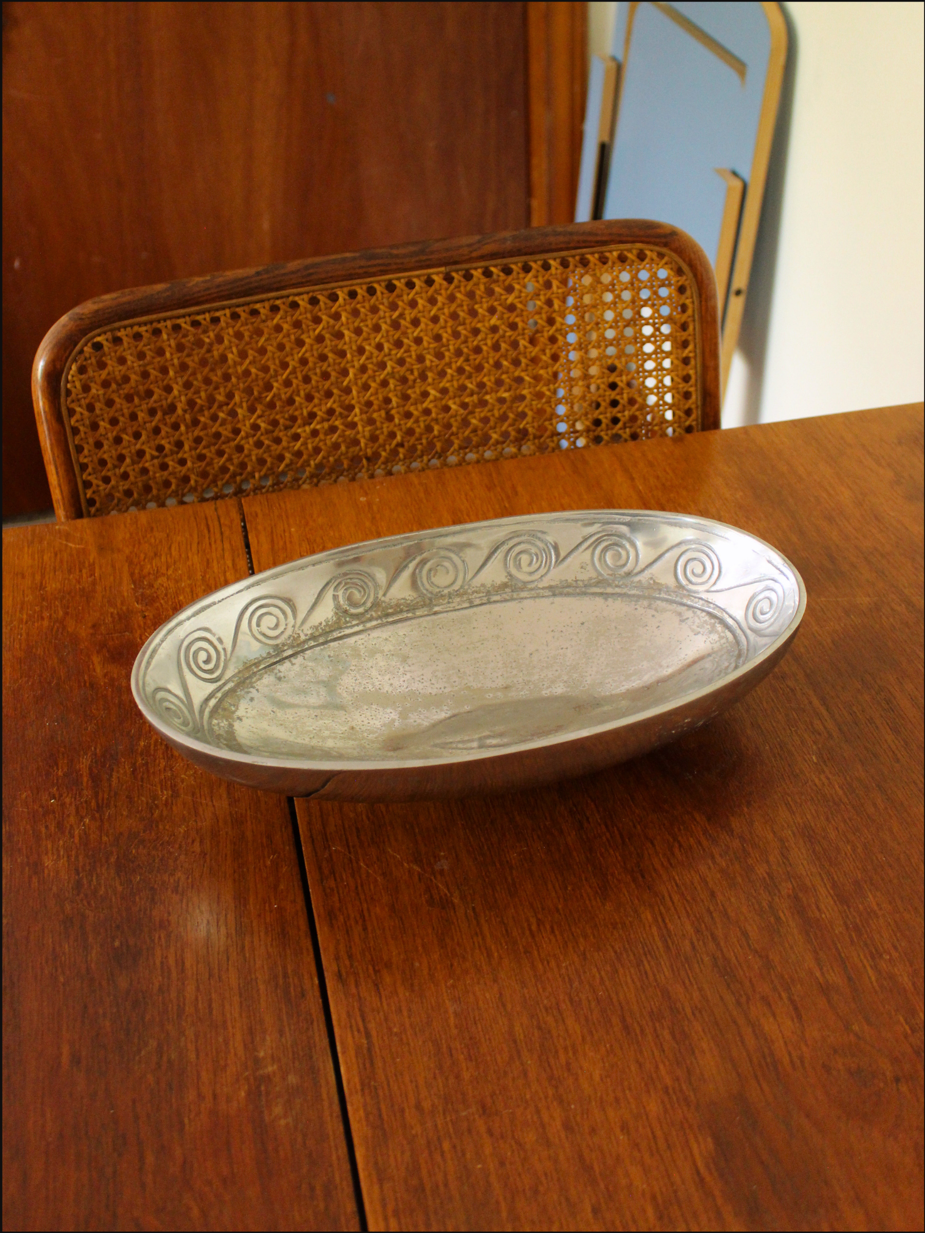 Pewter Spiral Bowl
