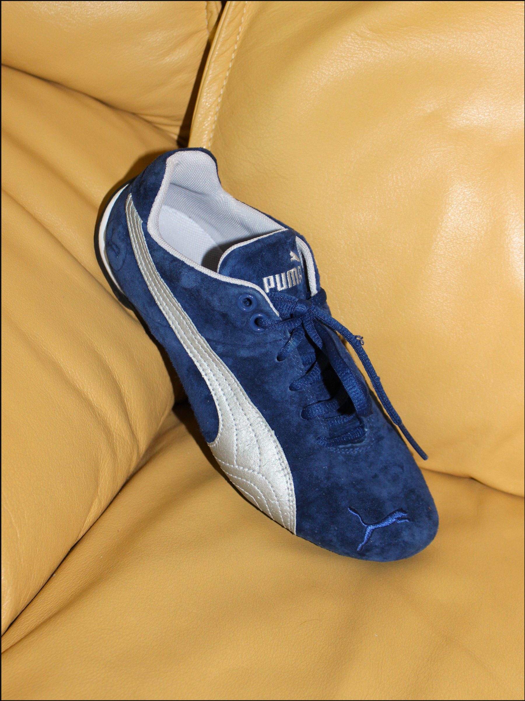 Blue & Silver Puma Sneakers