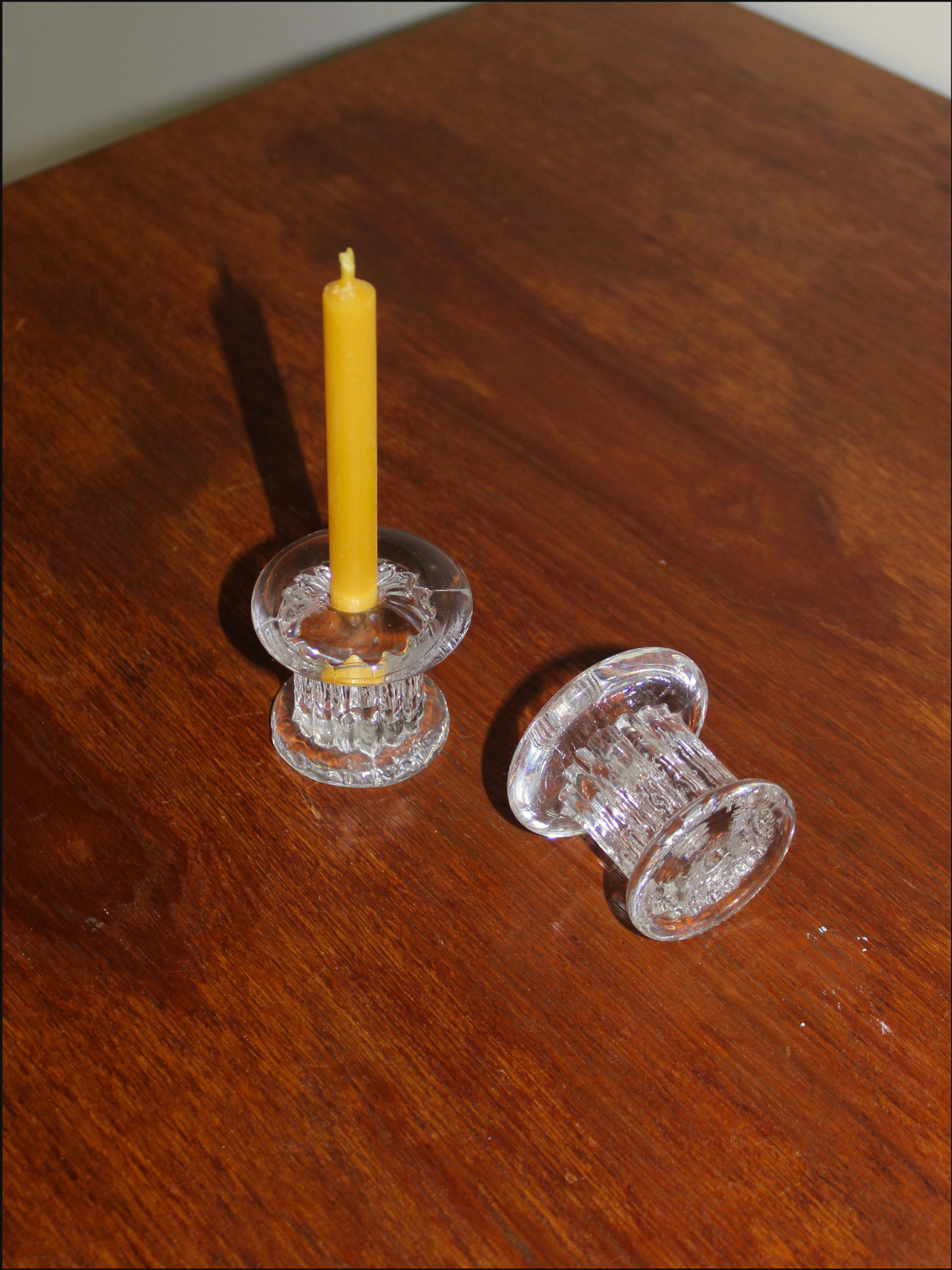 70's Kosta Boda Candle Holders — Set of 2