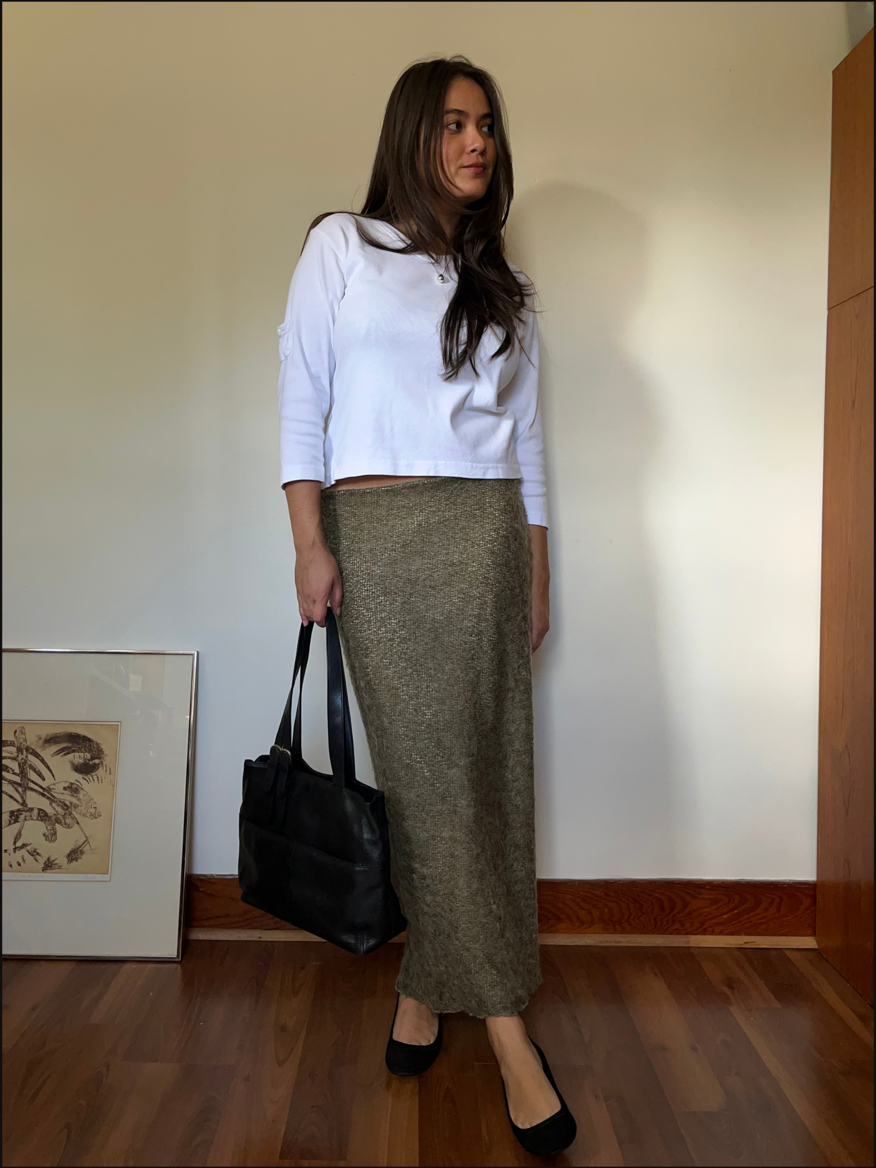 Moss Knit Skirt — 30-36" Waist