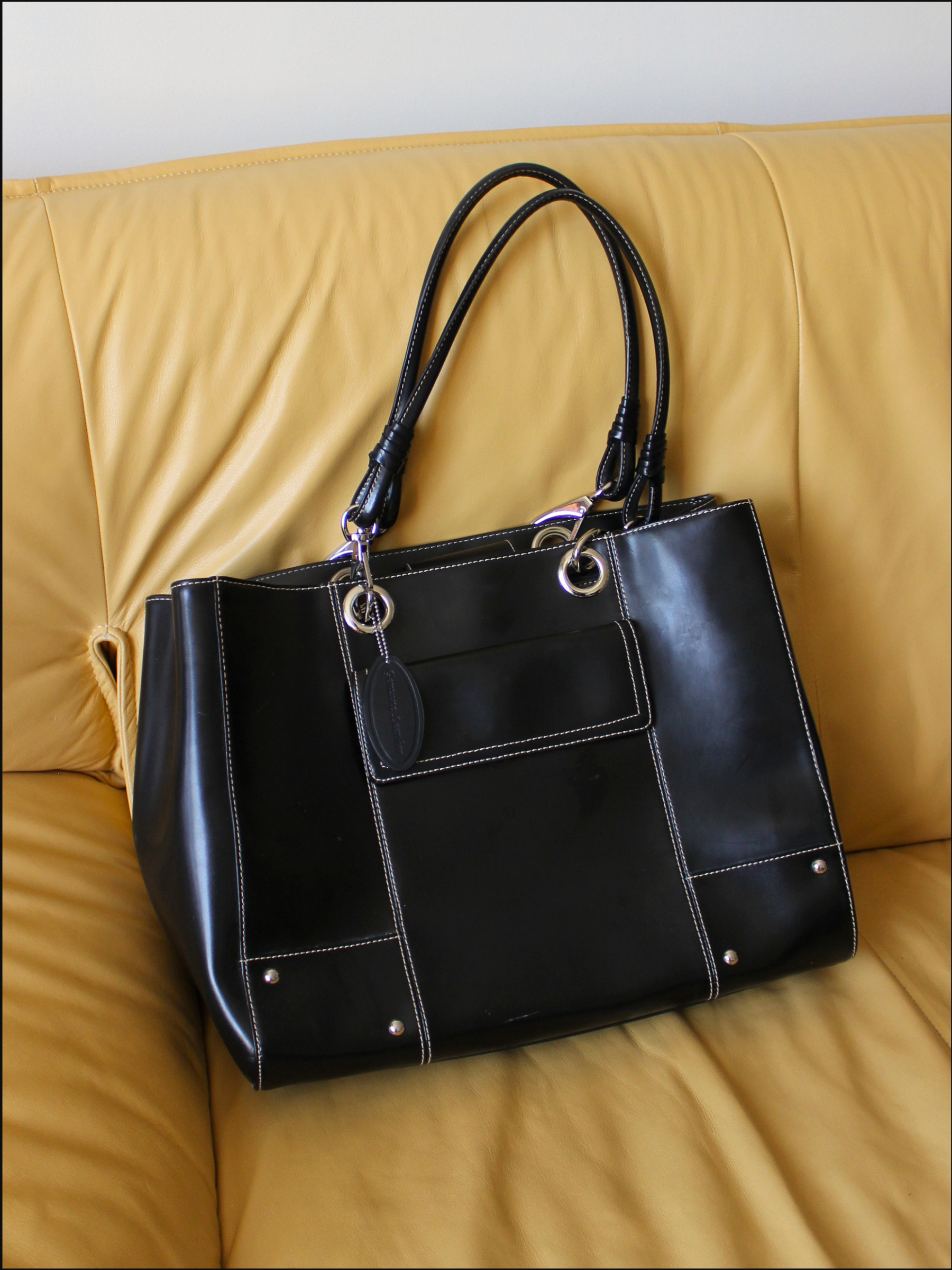 Stitched Leather Tote