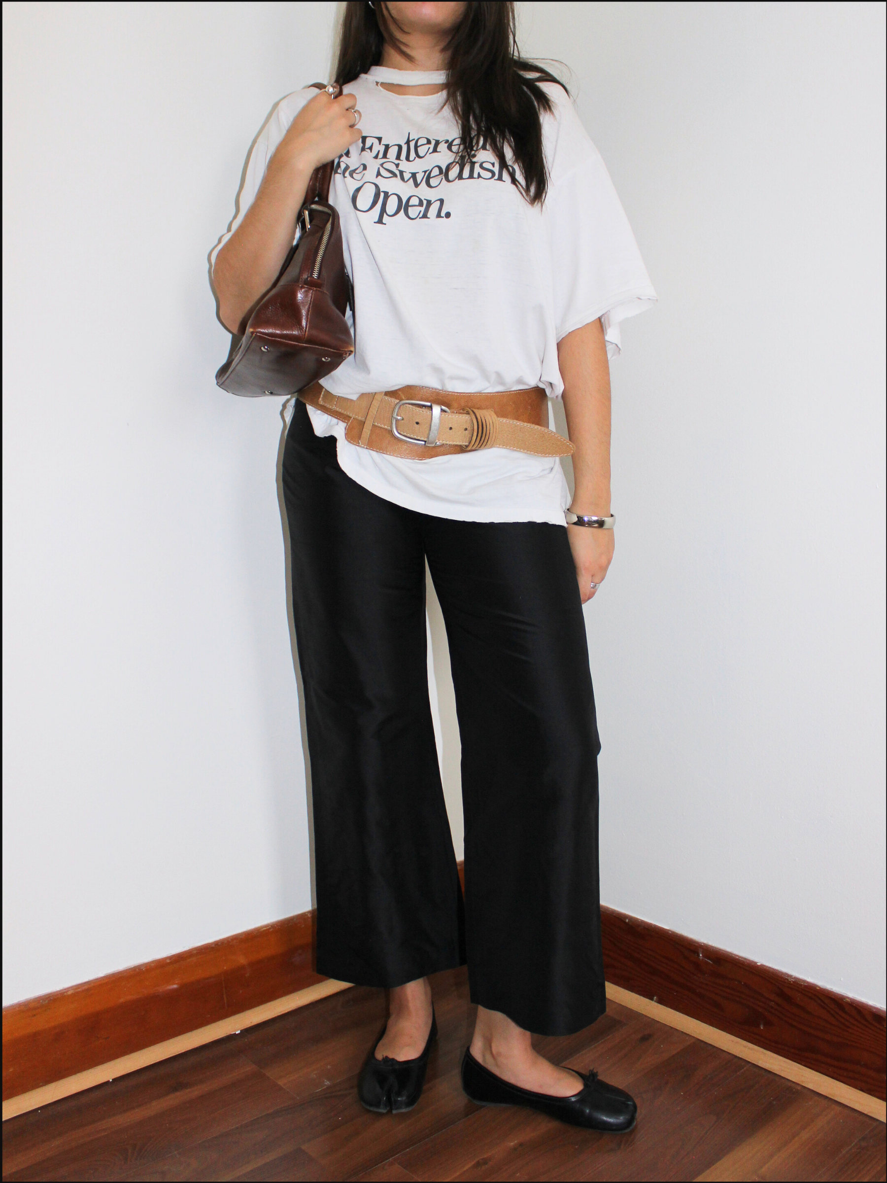 Cropped Silk Pants — 32.5 x 27