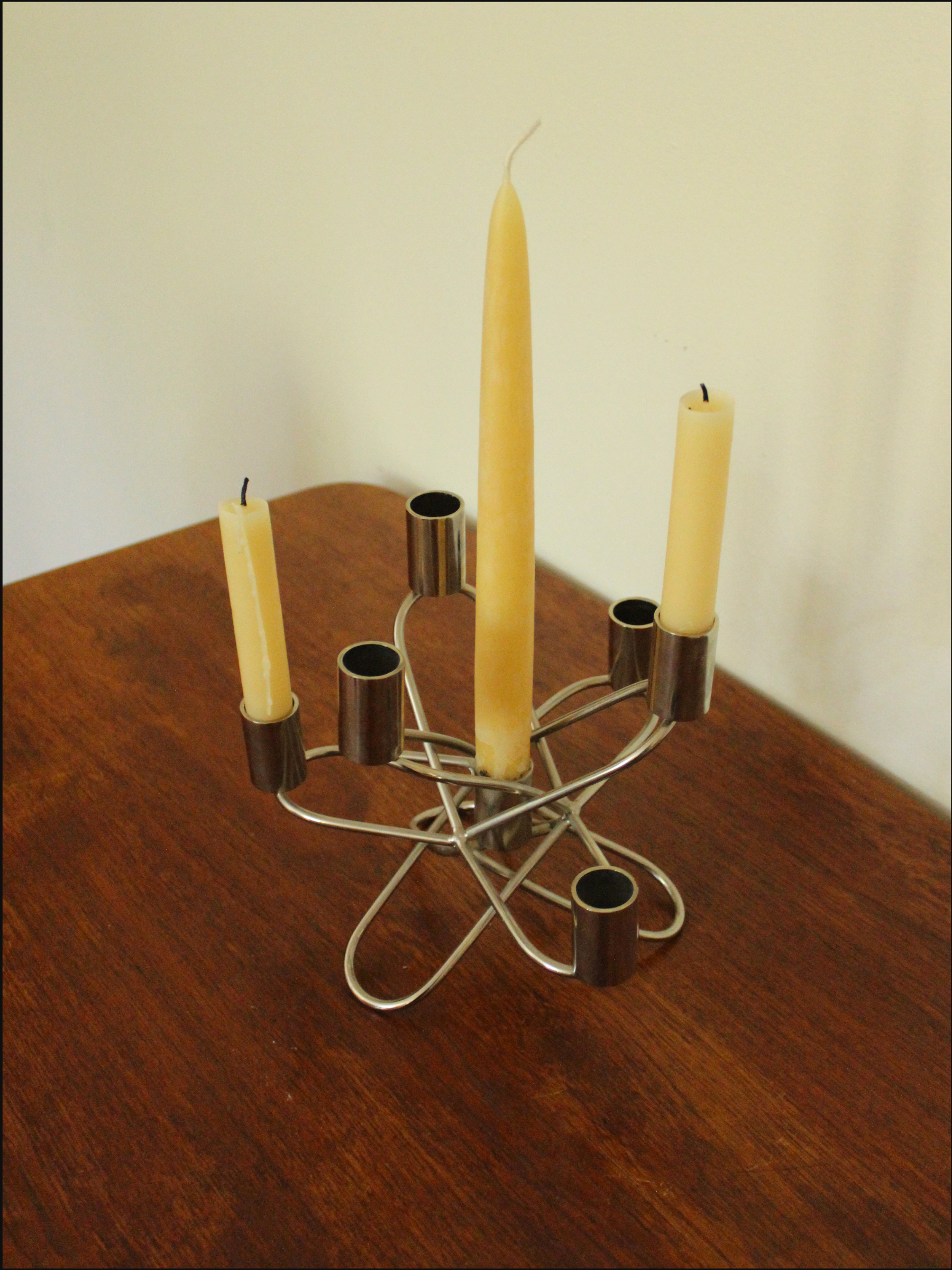 Atomic Metal Candle Holder