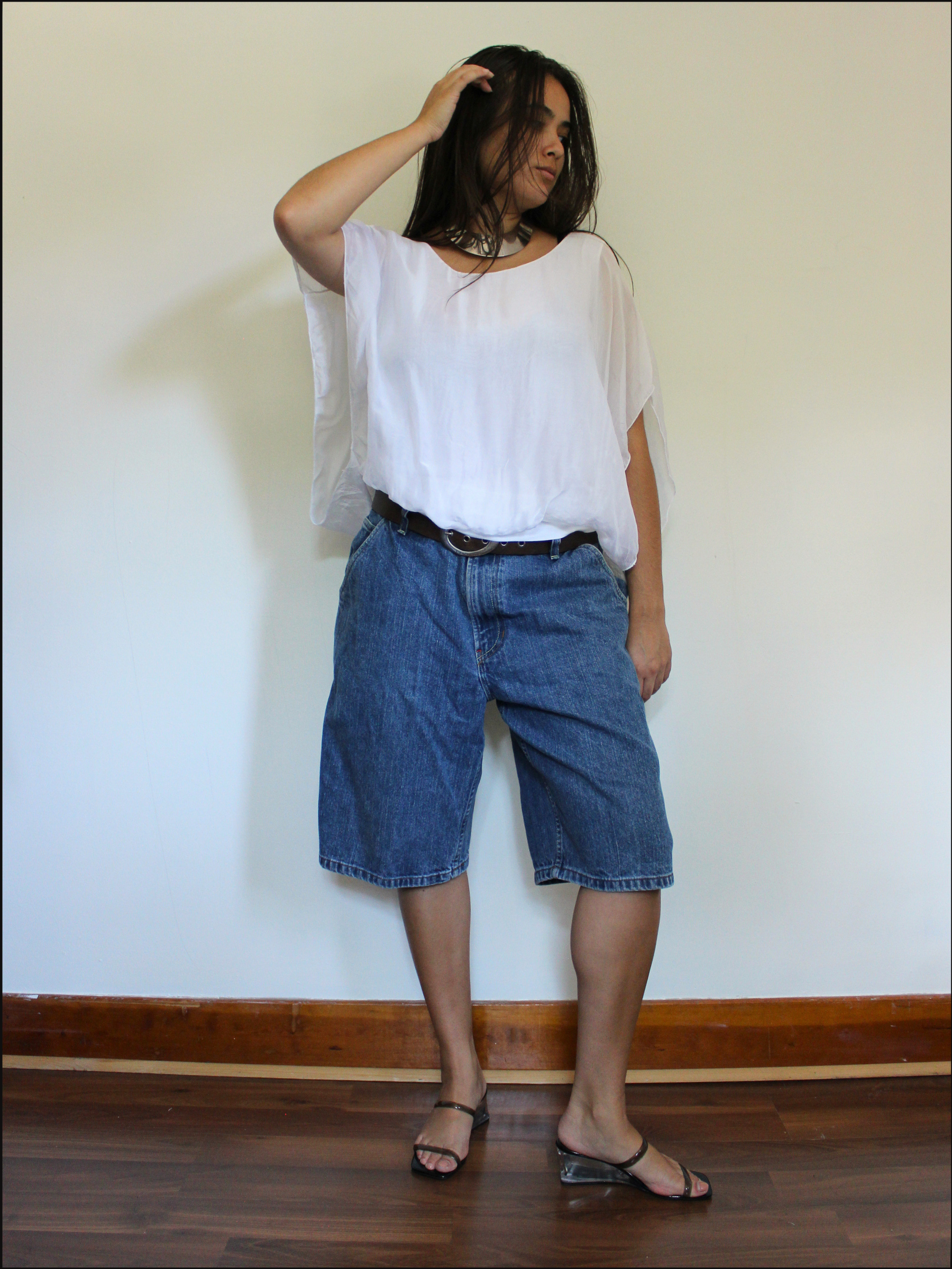Layered Silk Top — M/L