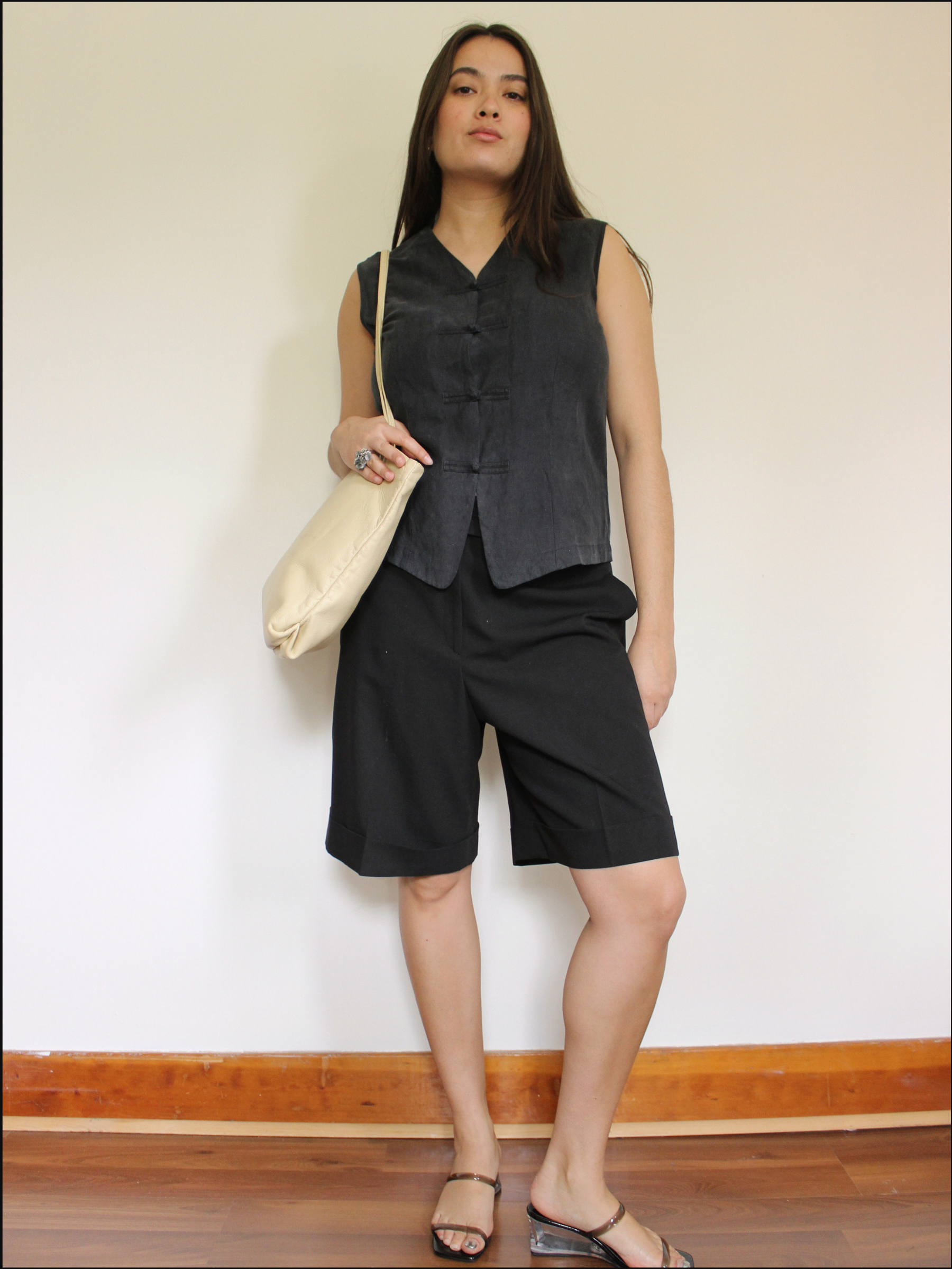 Silk & Linen Knot Vest — S/M