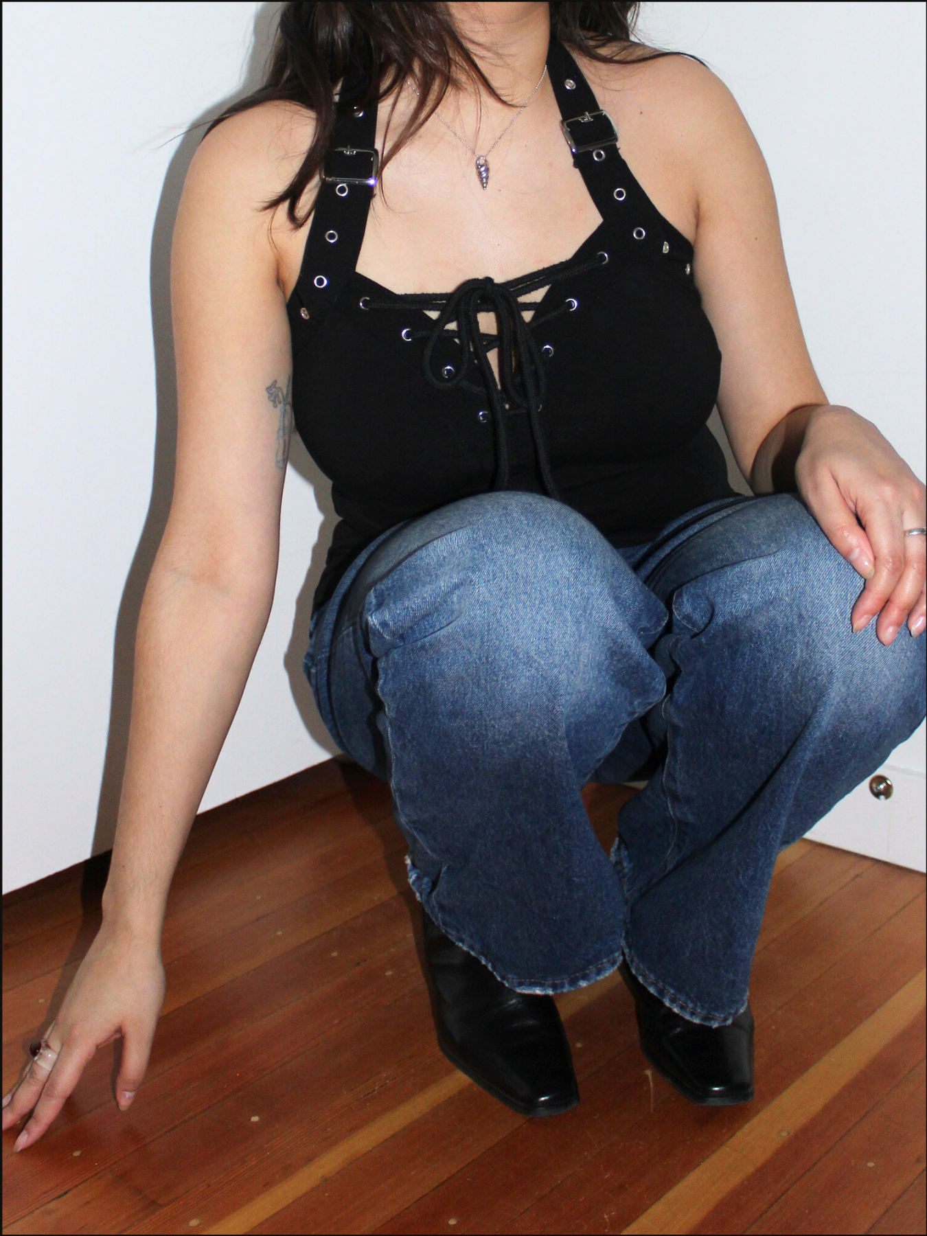 Buckle Halter Top — M