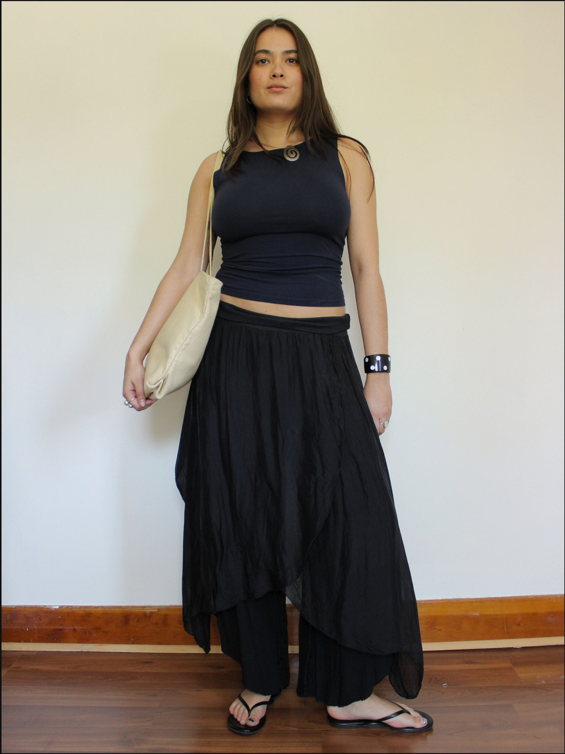 Italian Silk Wrap Pants — 26"-32" Waist