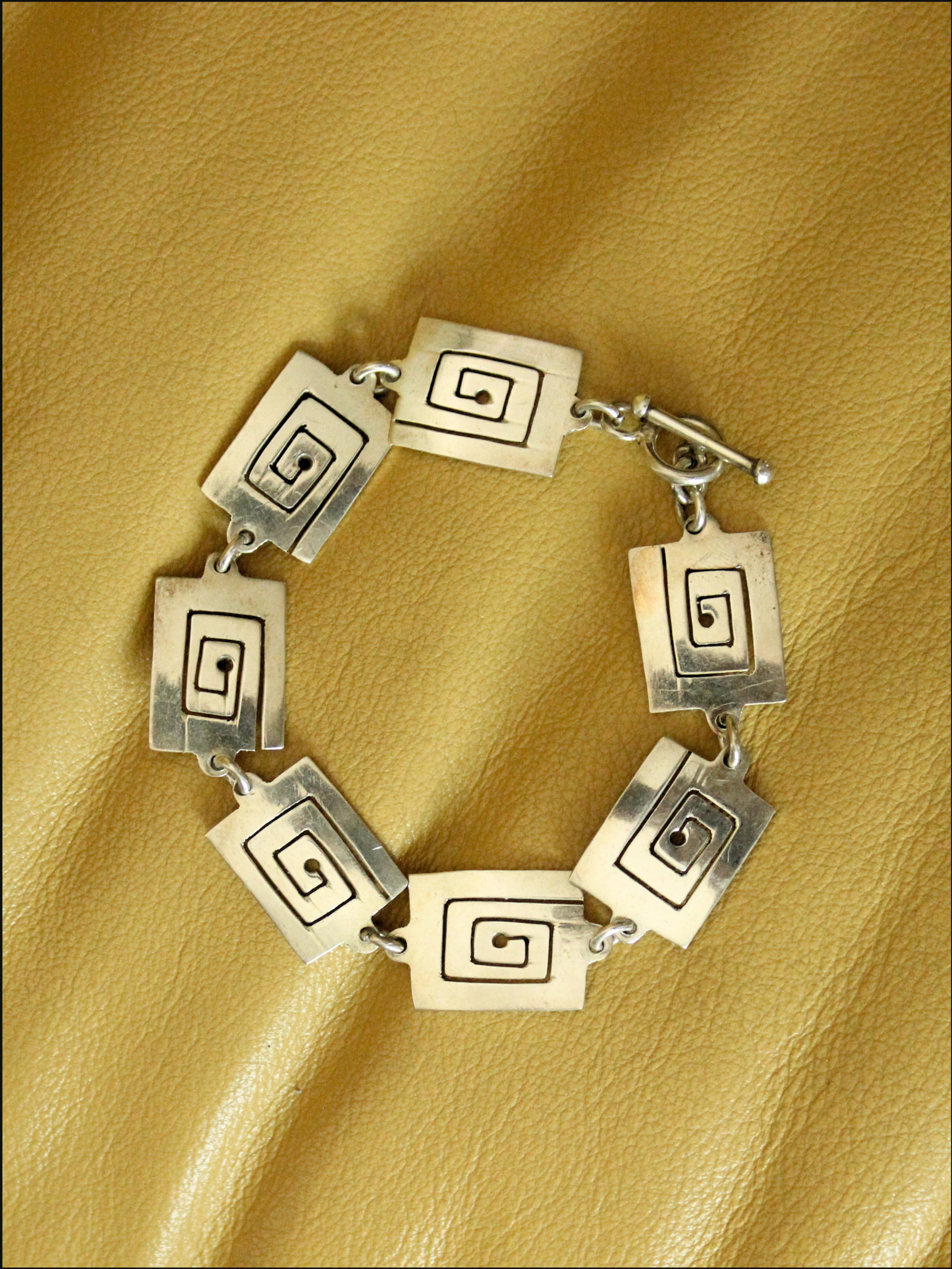 Sterling 925 Silver Spiral Bracelet
