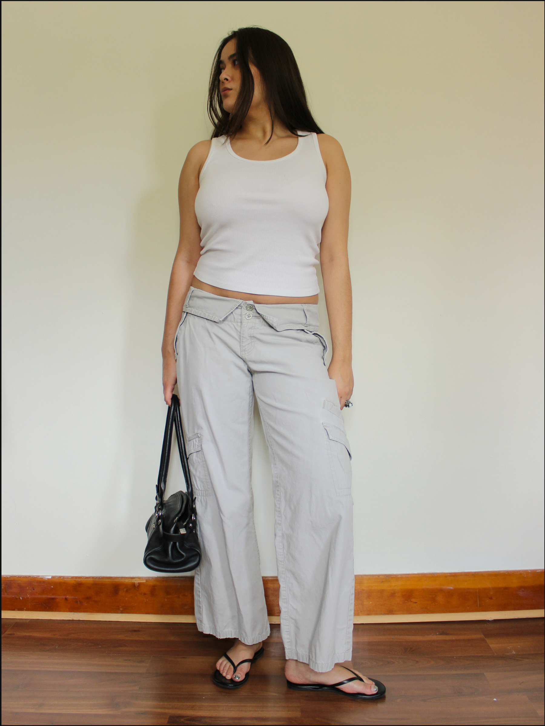 Low Foldover Cargo Pants — 33 x 28.5