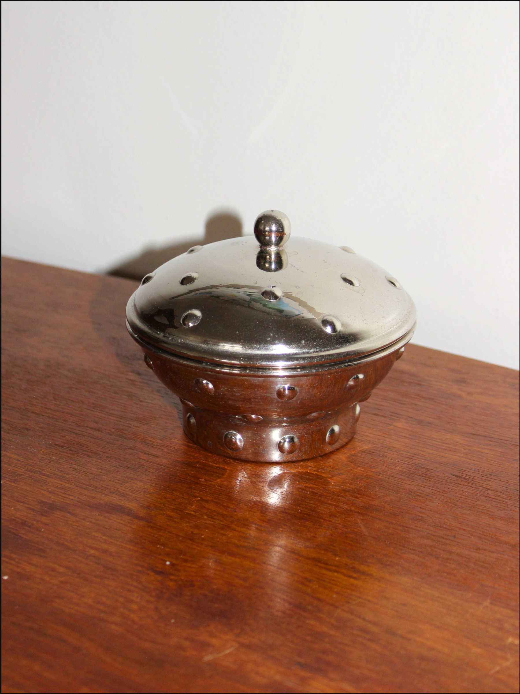 Dotted Metal Trinket Box