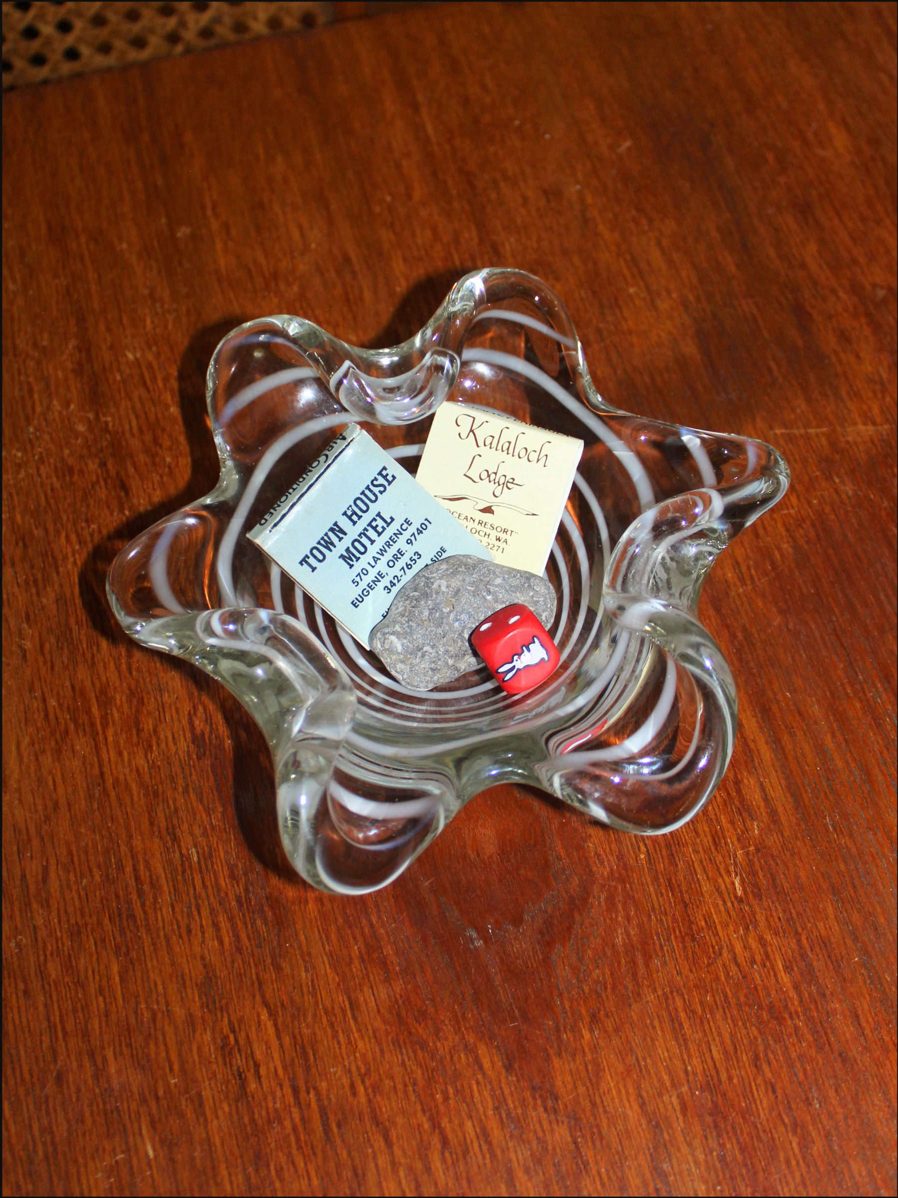 Spiral Glass Bowl