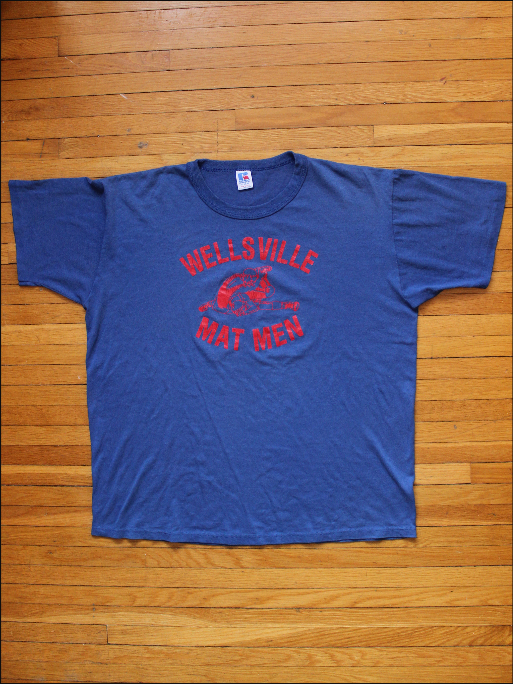 Russell Wrestling Single Stitch Tee — XL