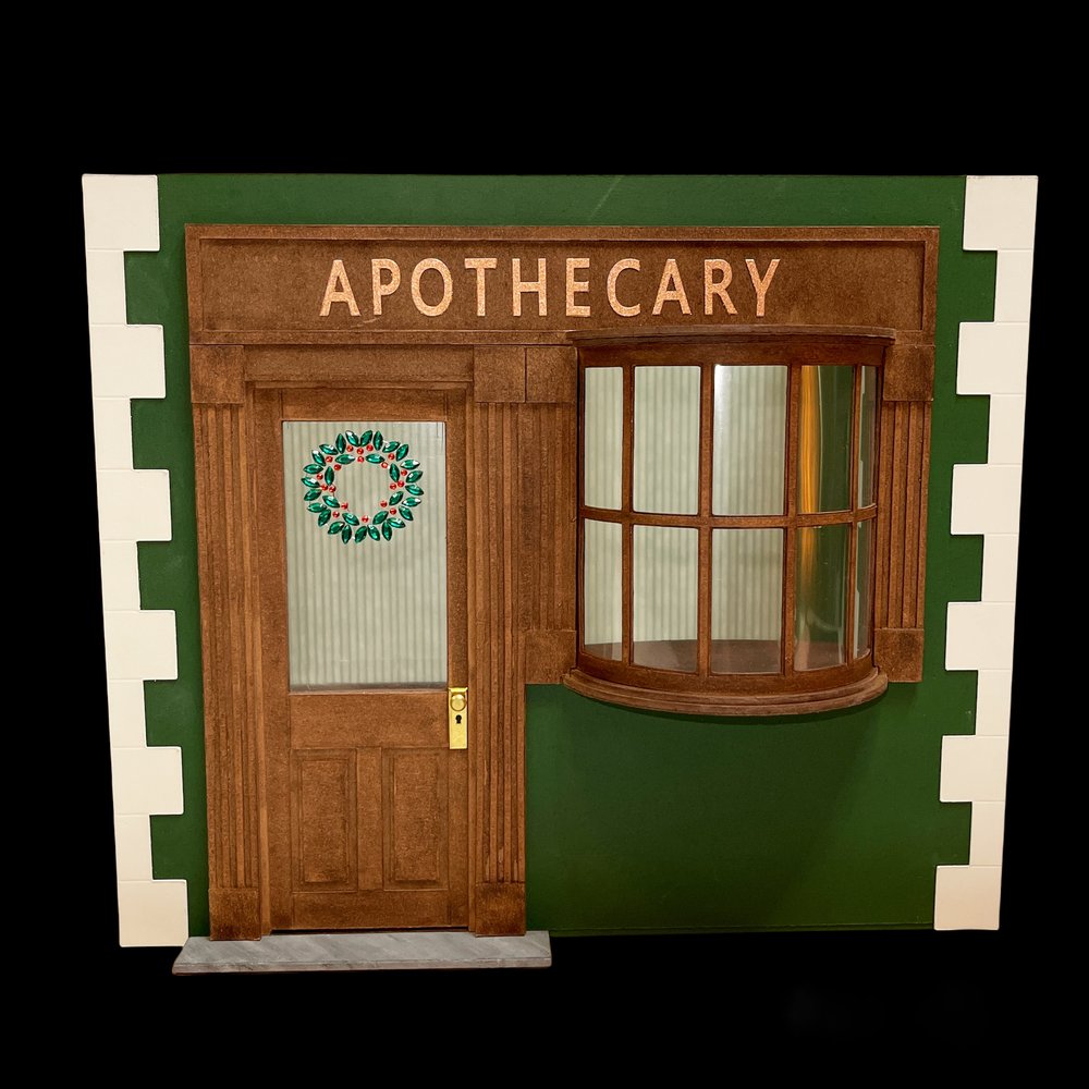 SVG File Dollhouse Miniature Apothecary Cabinet for Cricut Maker Machines 