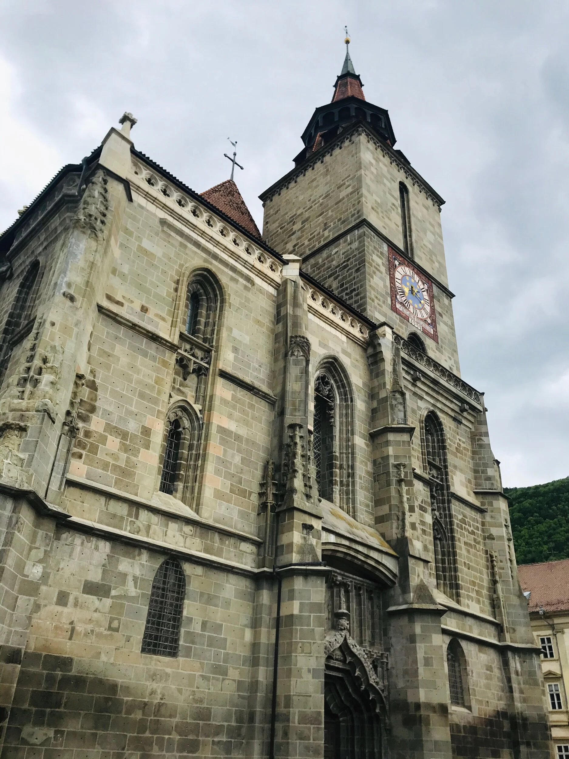 Black Church. it was given this name after it was partially destroyed and blackened in a fire in 1689.