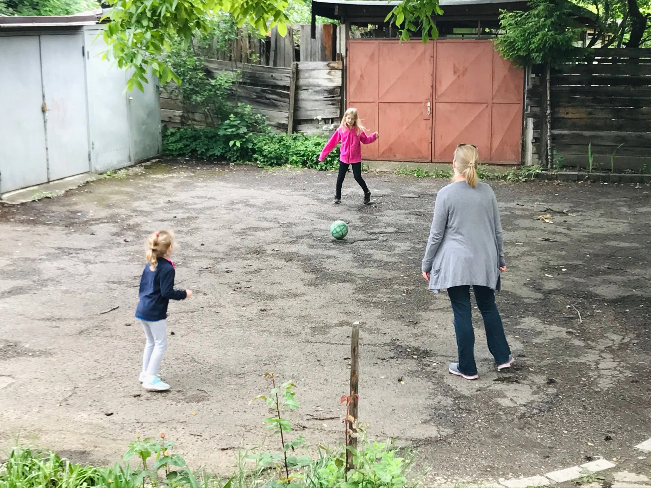 When we got home, we played soccer for a little bit, then did some crafts. It was a great day!