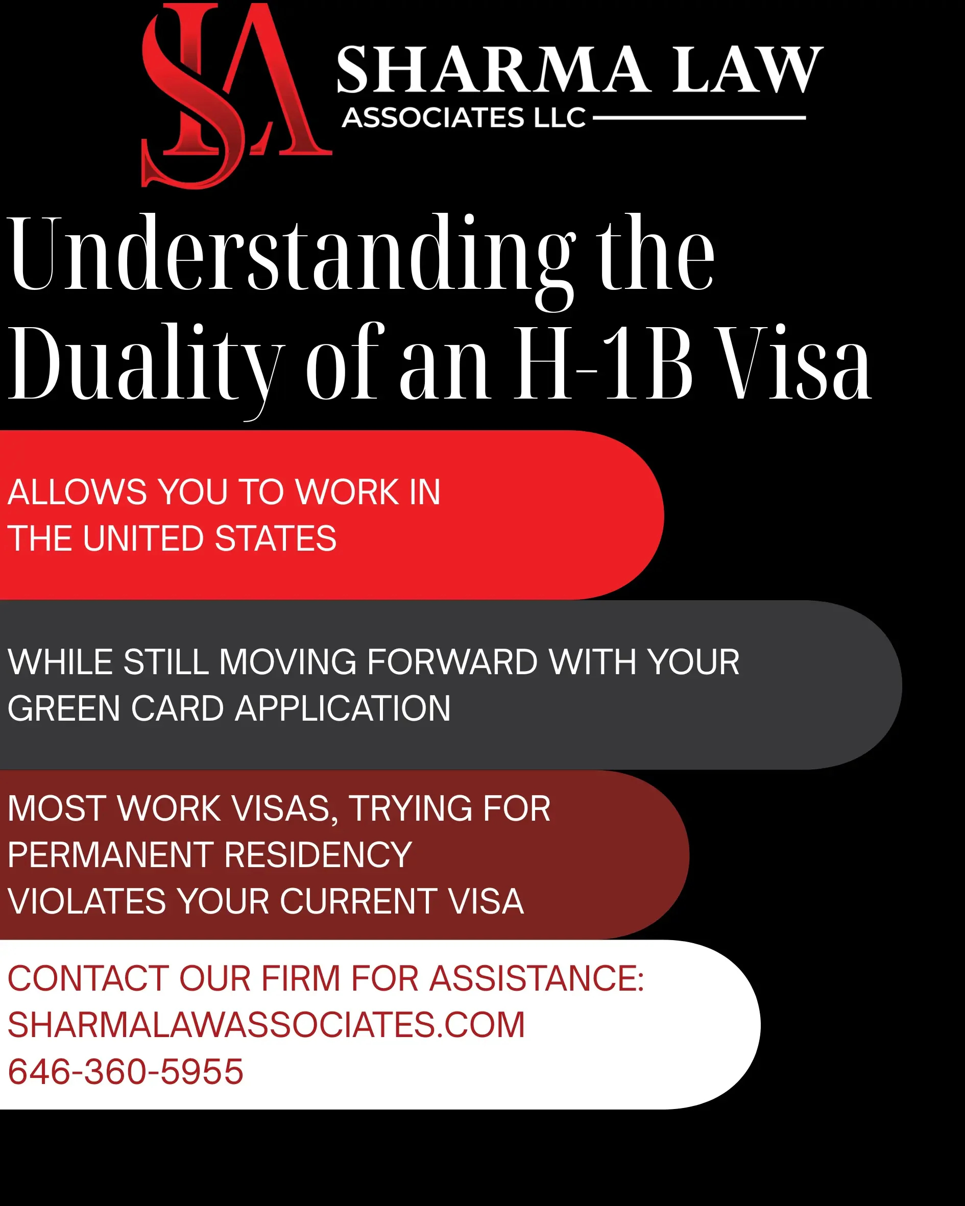 This Inforgraphic shows that Understanding The Duality of an H-1B Visa