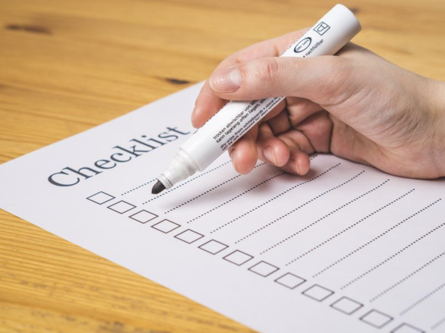 Checklist for Green Card