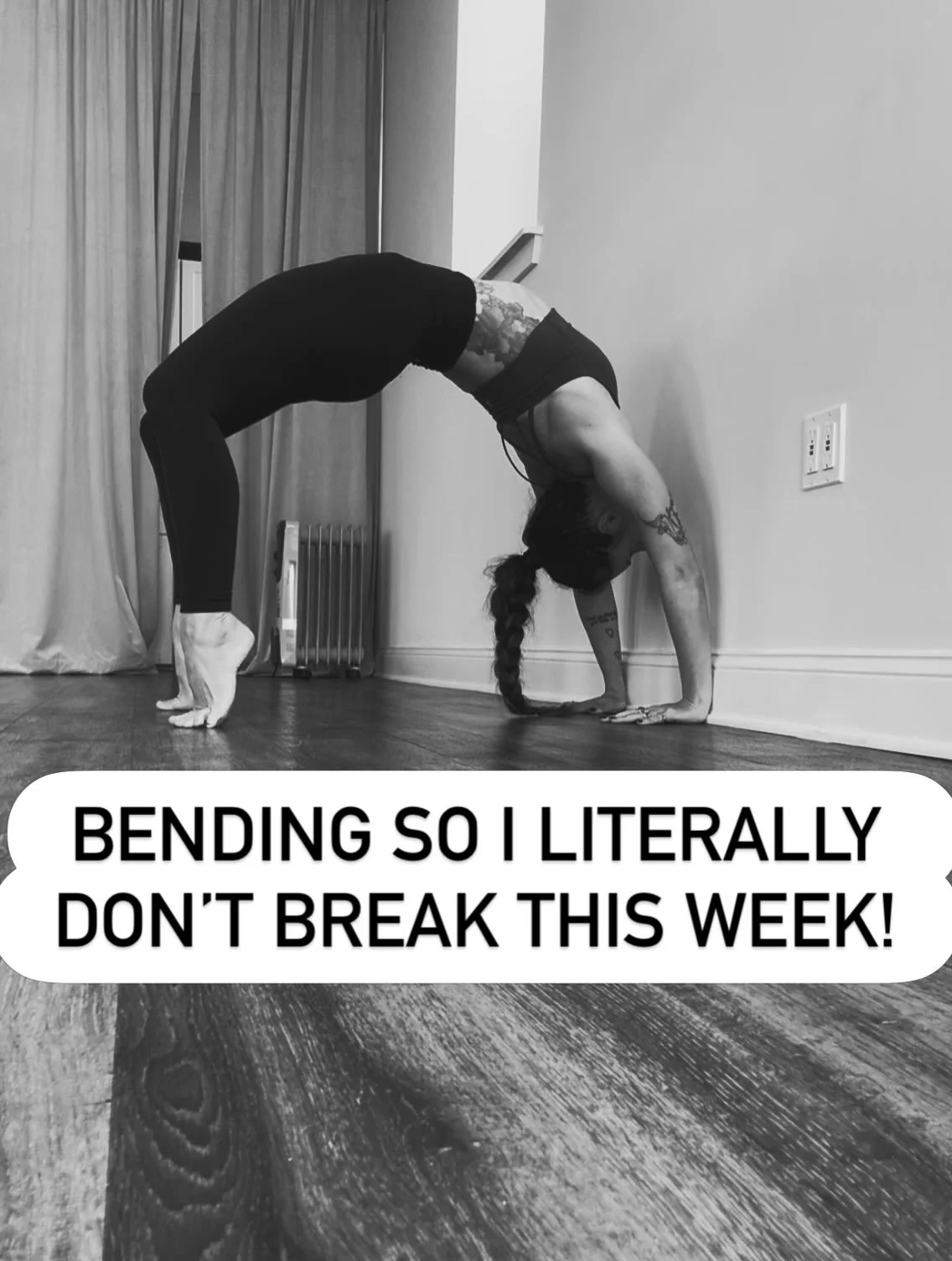 Is it Friday yet?! 👀

ALMOST.

Come play with some yoga shapes with me. A little movement, a little sweat, and a whole lot of not taking ourselves too seriously.

See you in the hot room. 🔥