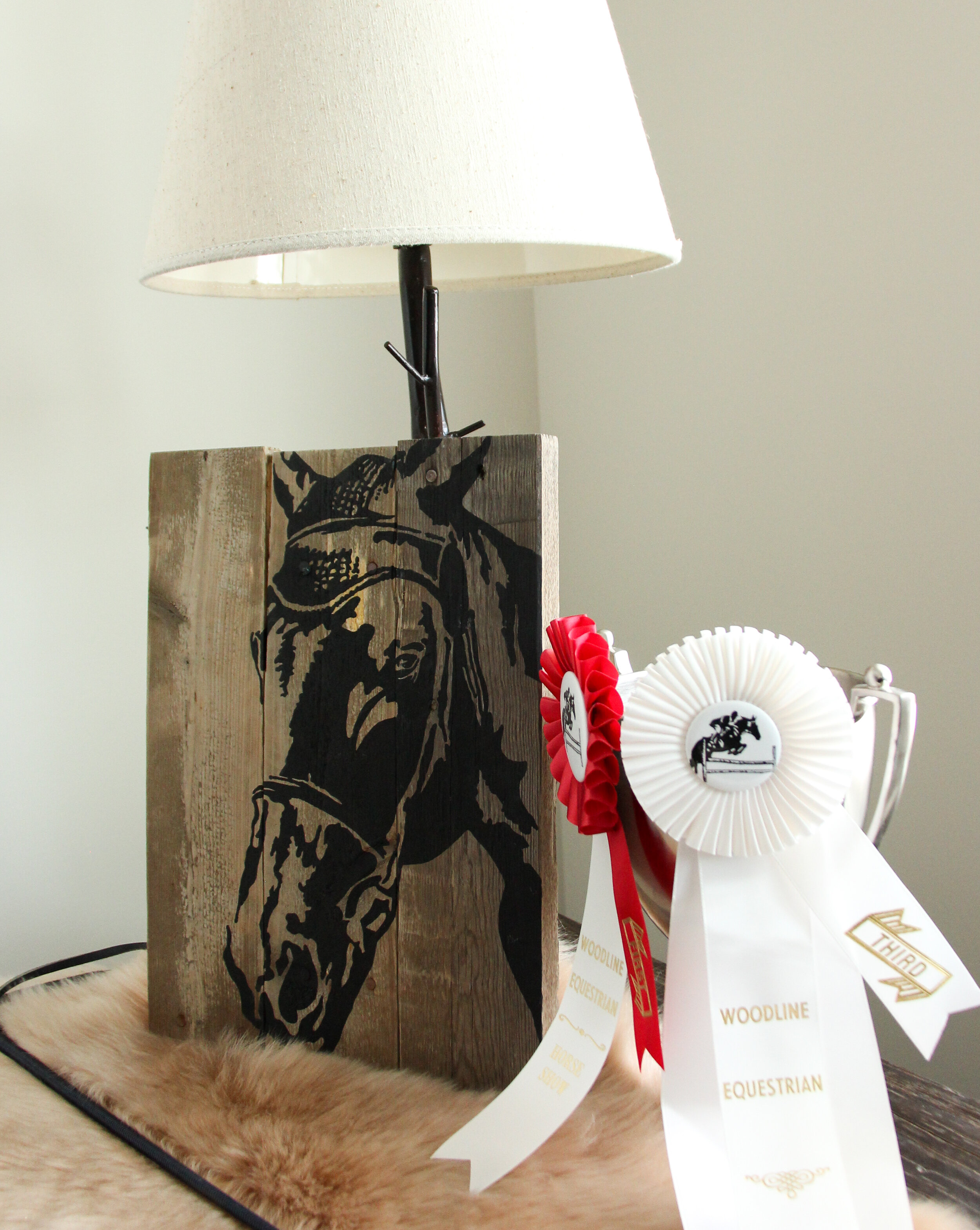 Equestrian Horse Silhouette on Reclaimed Pallet Wood | Made to Order