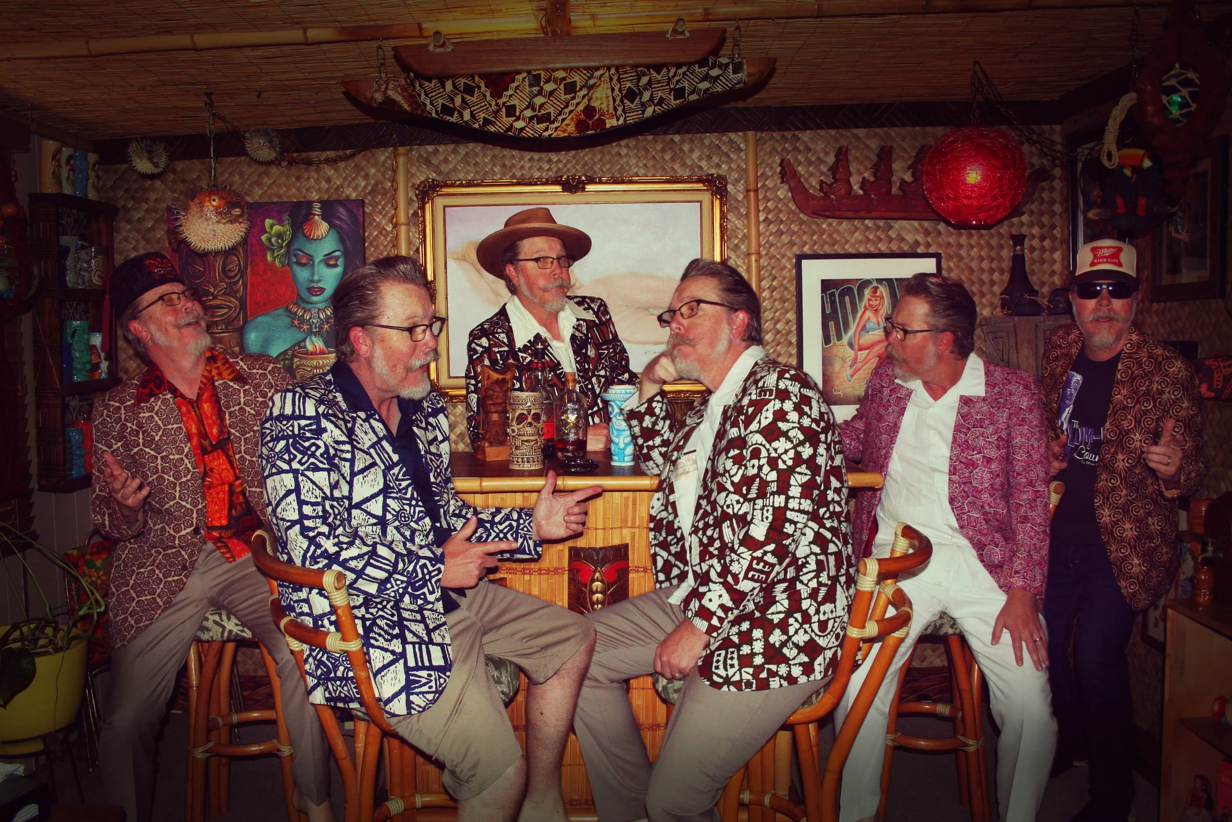 Handsome Friends in Aloha Coats