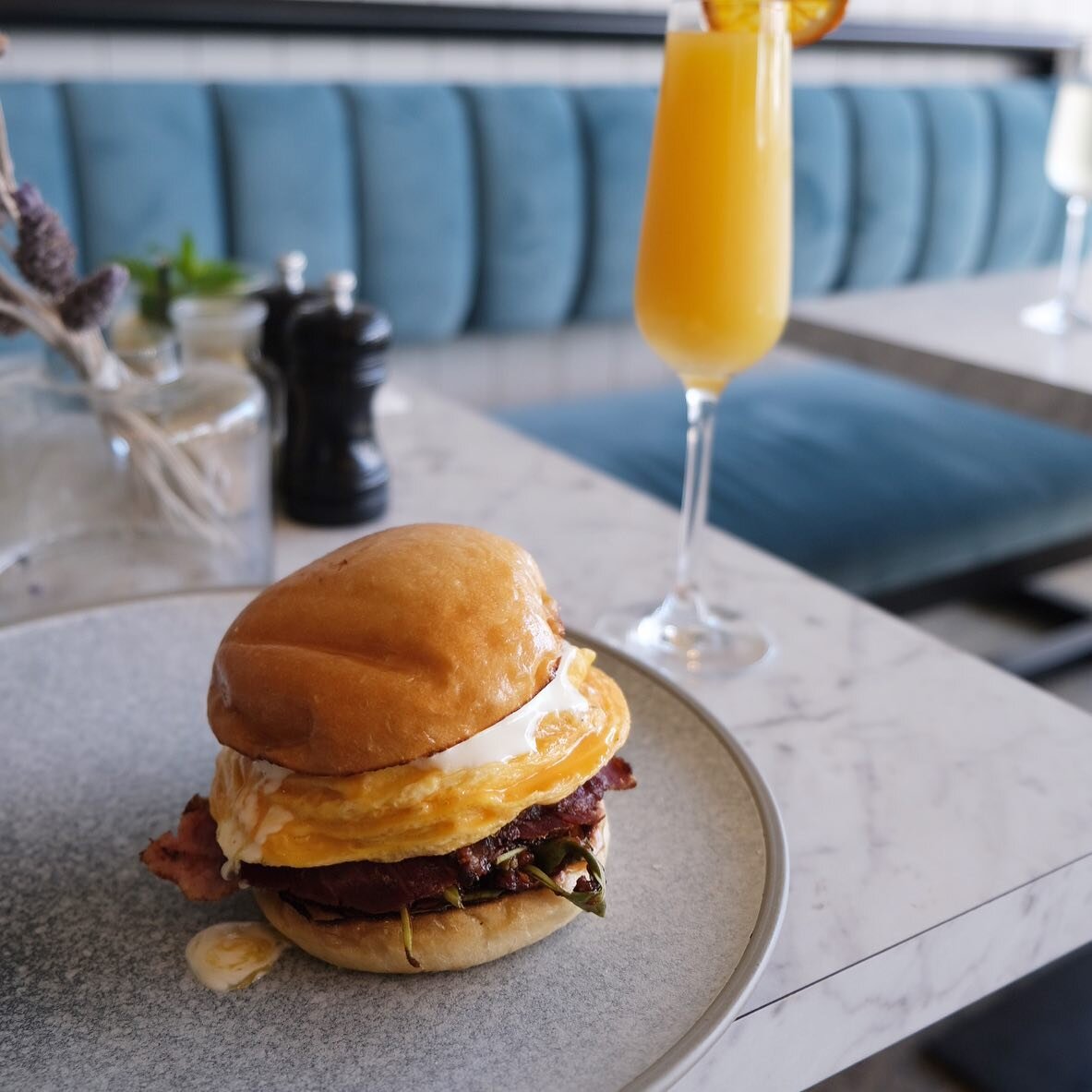 Our Brekky Roll and paired with a delicious Marmalade Mimosa sounds like the perfect way to kick off your Friday! 

Treat yourself and checkout our Brekky Cocktails next time you&rsquo;re in 🥂 

.⁣
.⁣
.⁣
.⁣
#breakfastinmelbourne #foodblogger #melbou