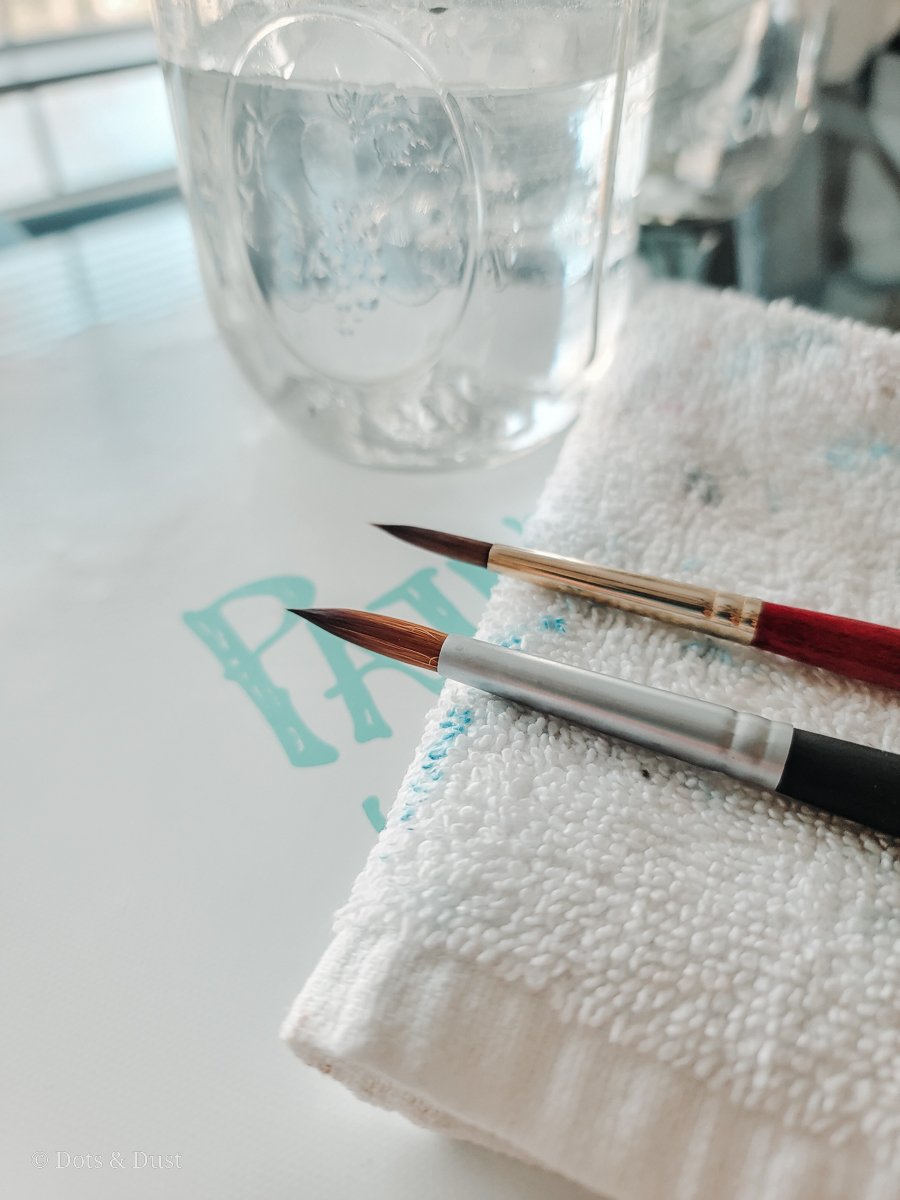 How to Clean Your Watercolor Brushes — Dots & Dust