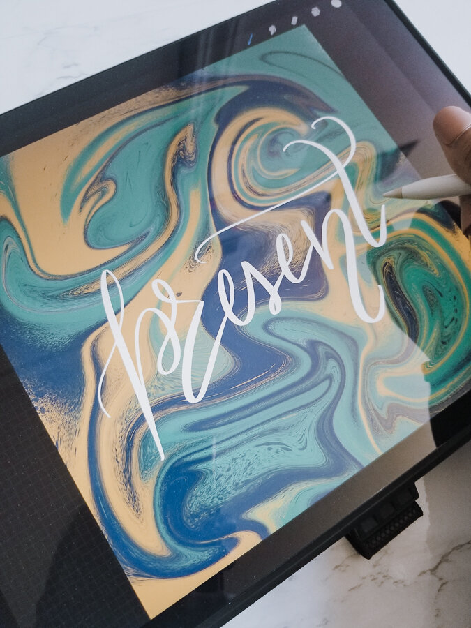 Easy Watercolor Galaxy Lettering with Faux Brush Calligraphy for Journaling  - Leslie Writes It All