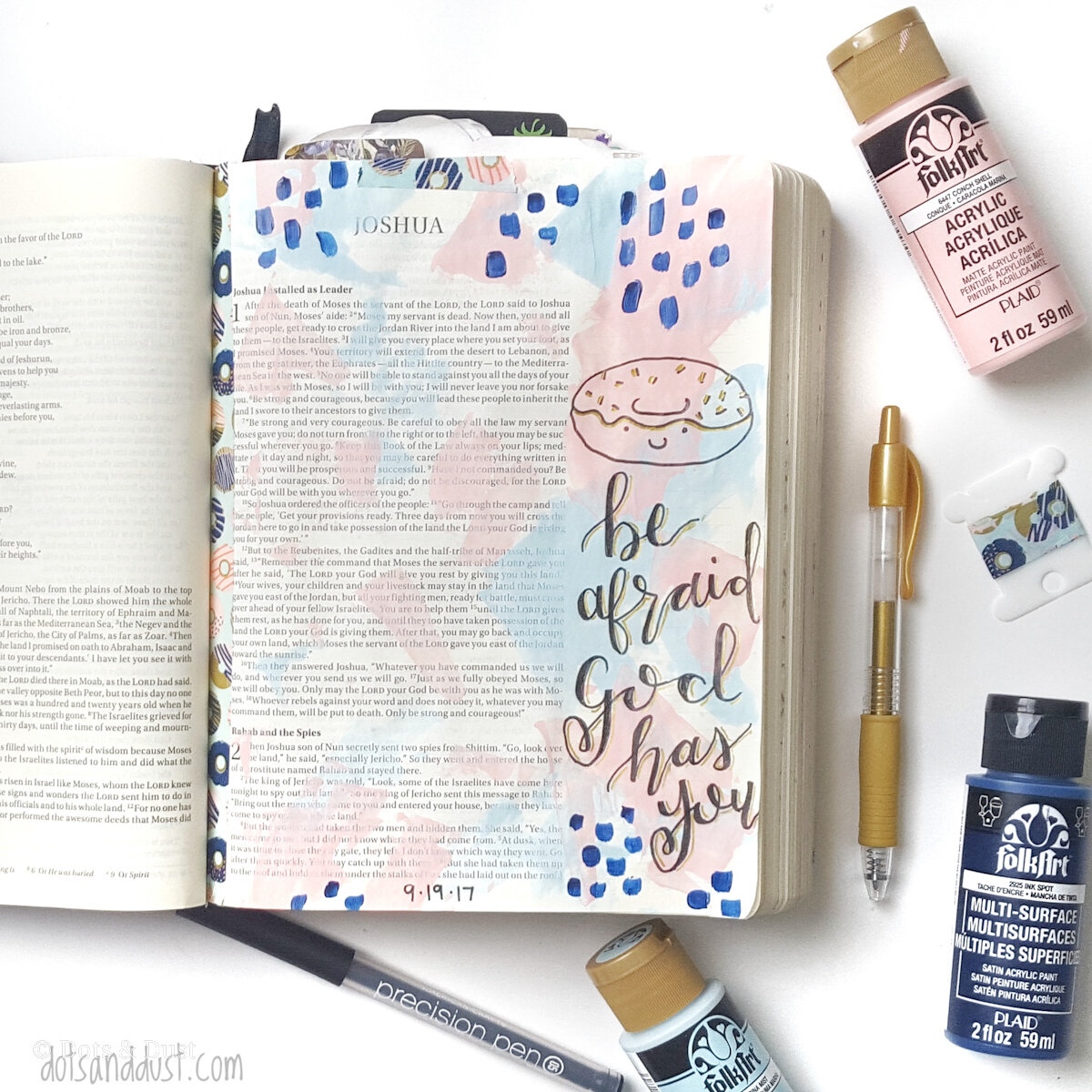 how to use acrylic paints for bible journaling beginner dots and dust september 2020-6.jpg