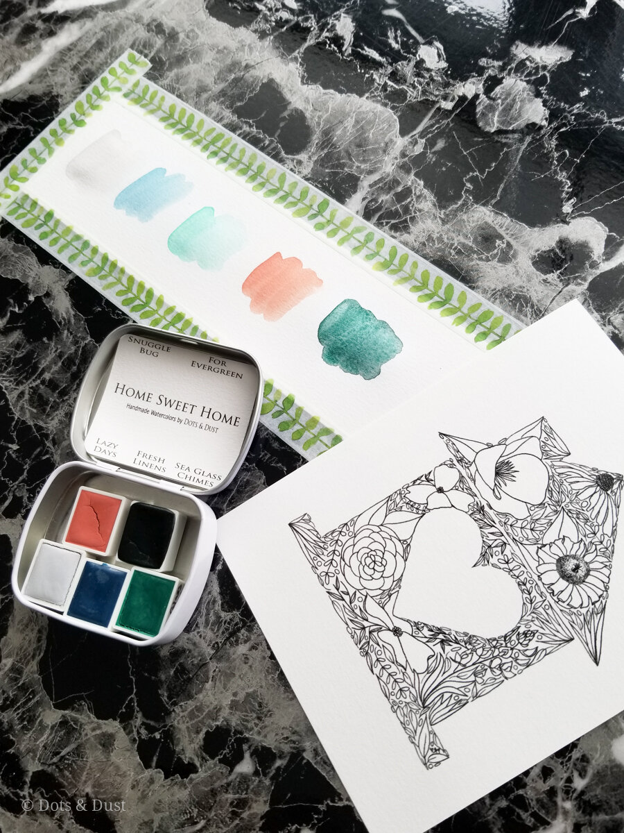 Paddle Cactus DIY Watercolor Mini Kit – Why I Love Where I Live