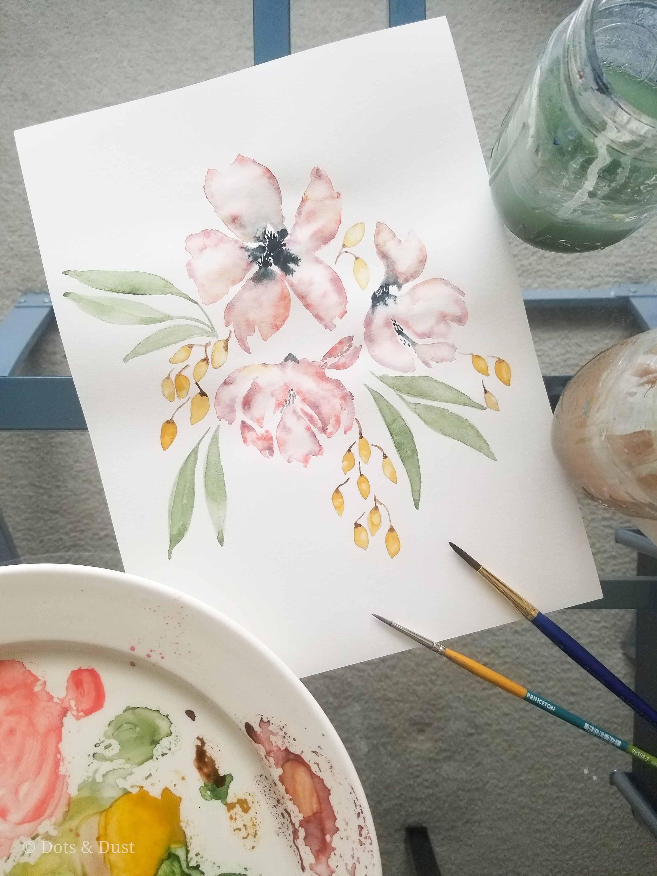 watercolor practice modern watercolor botanicals sarah simon lesson 10 dots and dust williamsburg virginia january 2021-4.jpg
