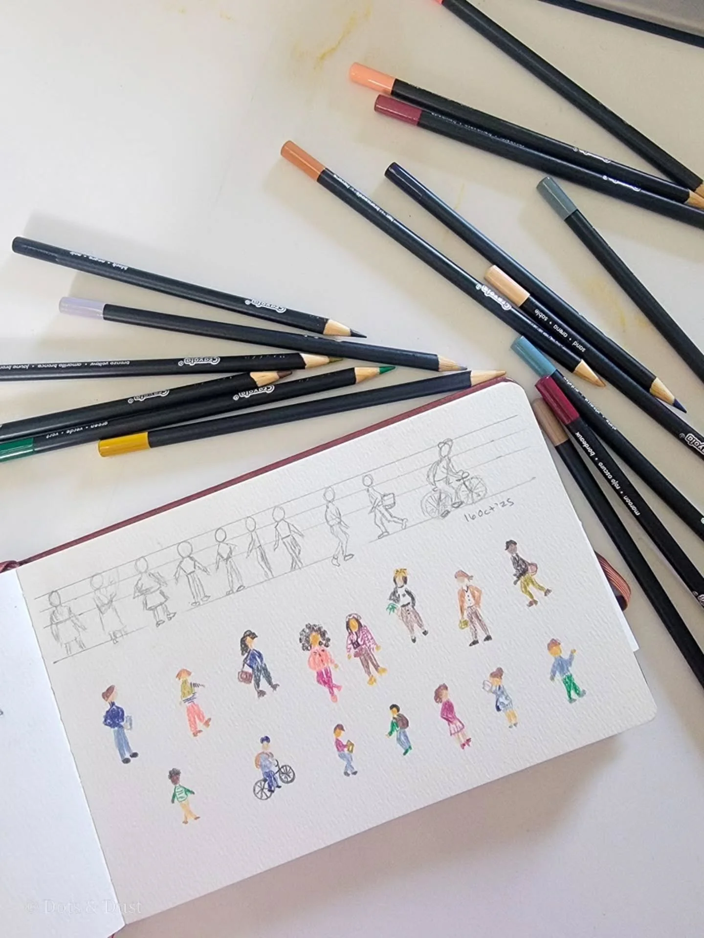 I've been doing some different art lately 😌

Thanks to @dearelaineco and her classes, I have been able to give my creative brain a bit of a rest from my normal &quot;watercolor hustle.&quot; It feels so good to try something new. It's uncomfortable 