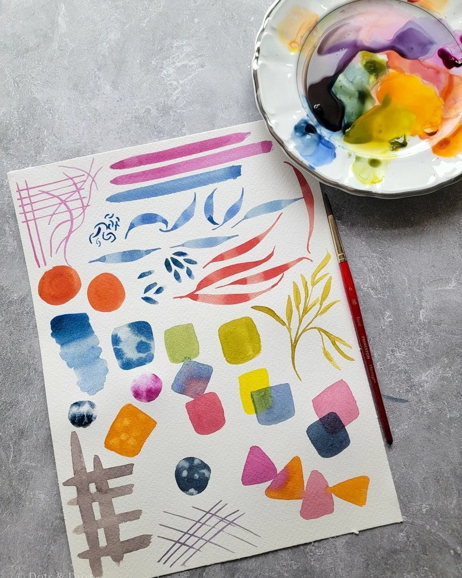 Some days my paint brush shakes. 
Some days the colors bleed where I didn't plan them to. 
And somehow, that's where the beauty shows up. 

And maybe, just maybe, our lives work the same way.