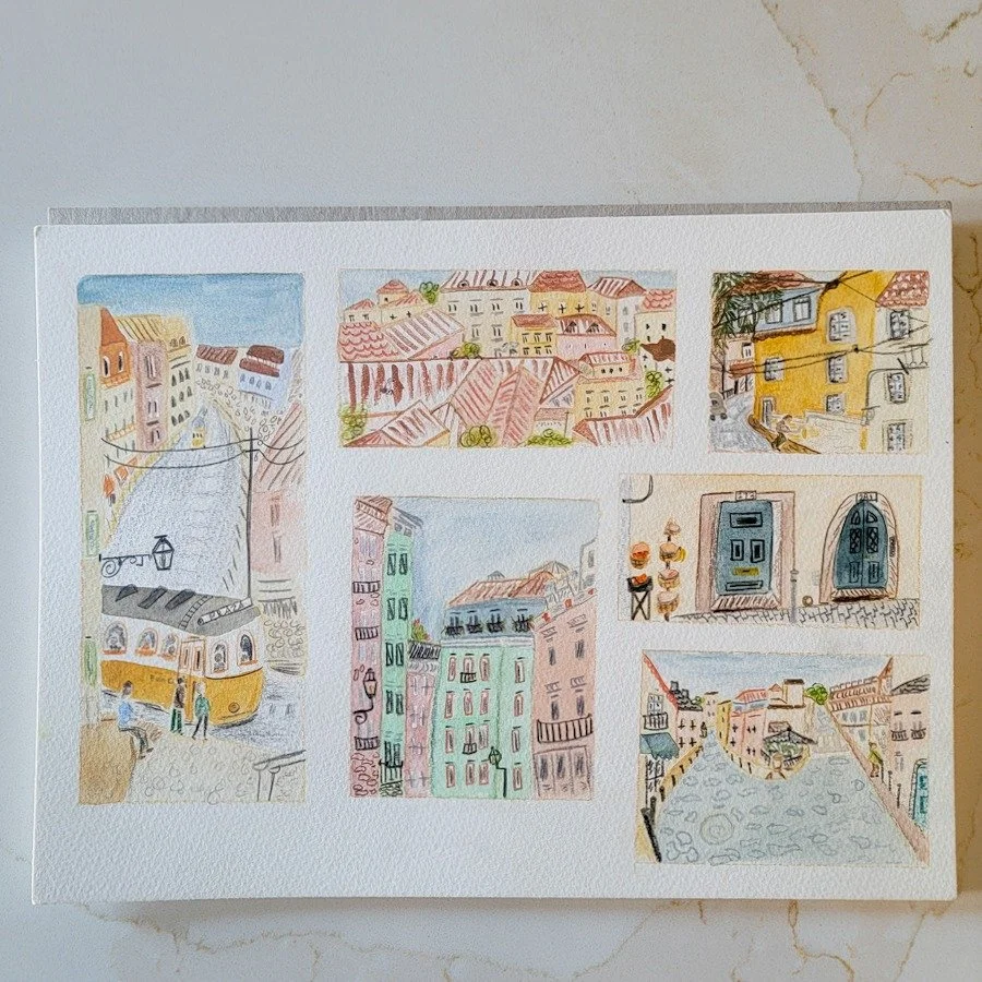 Sometimes, late night painting is just what the doctor calls for to finish a project.

For some reason, I had a REALLY hard time staying asleep so I pulled out my paints and colored pencils and got to work.

Viola! I finished the last two illustratio