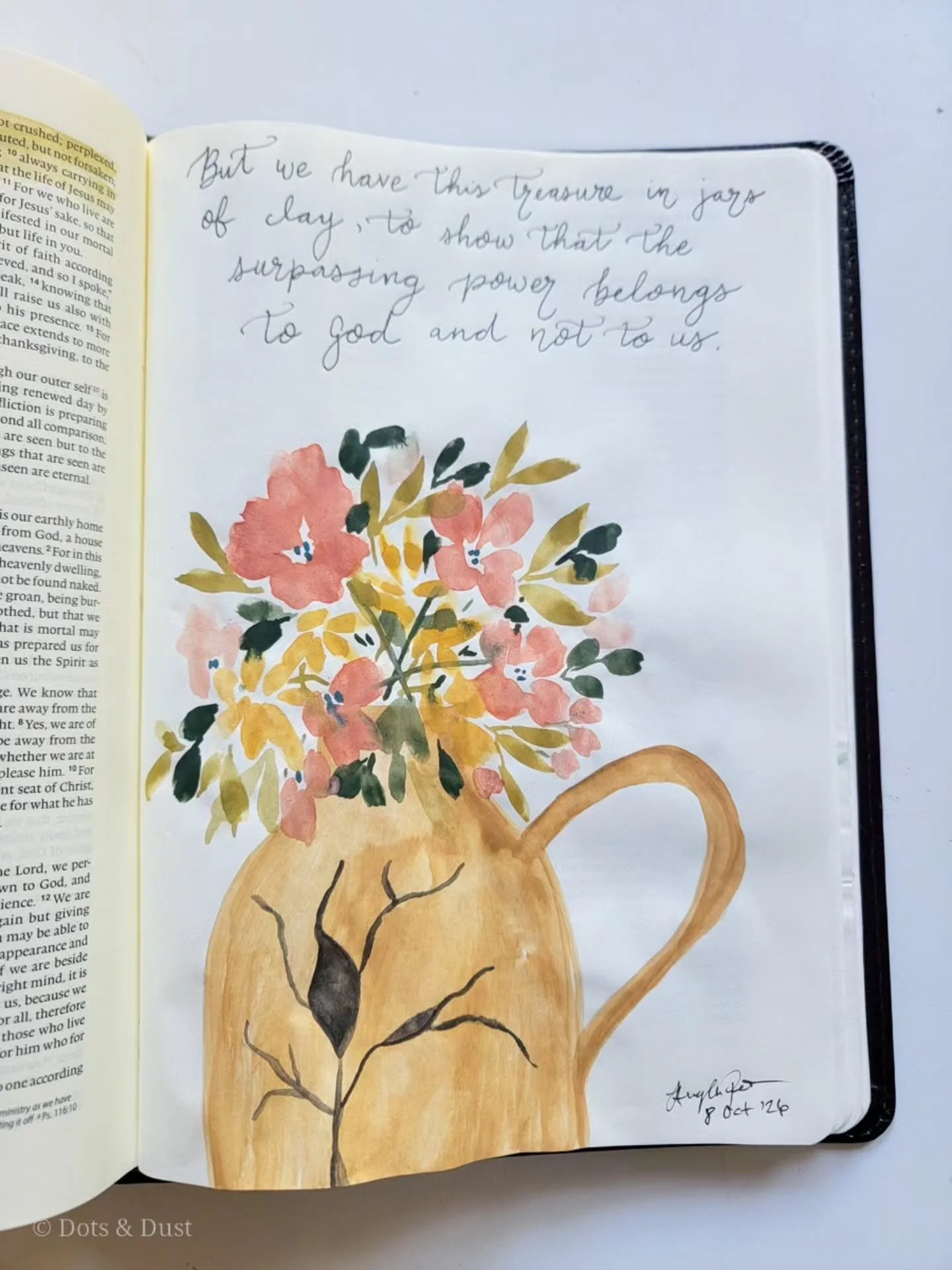 "For God, who said, 'Let light shine out of darkness,' has shone in our hearts to give the light of the knowledge of the glory of God in the face of Jesus Christ. But we have this treasure in jars of clay, to show that the surpassing power belon