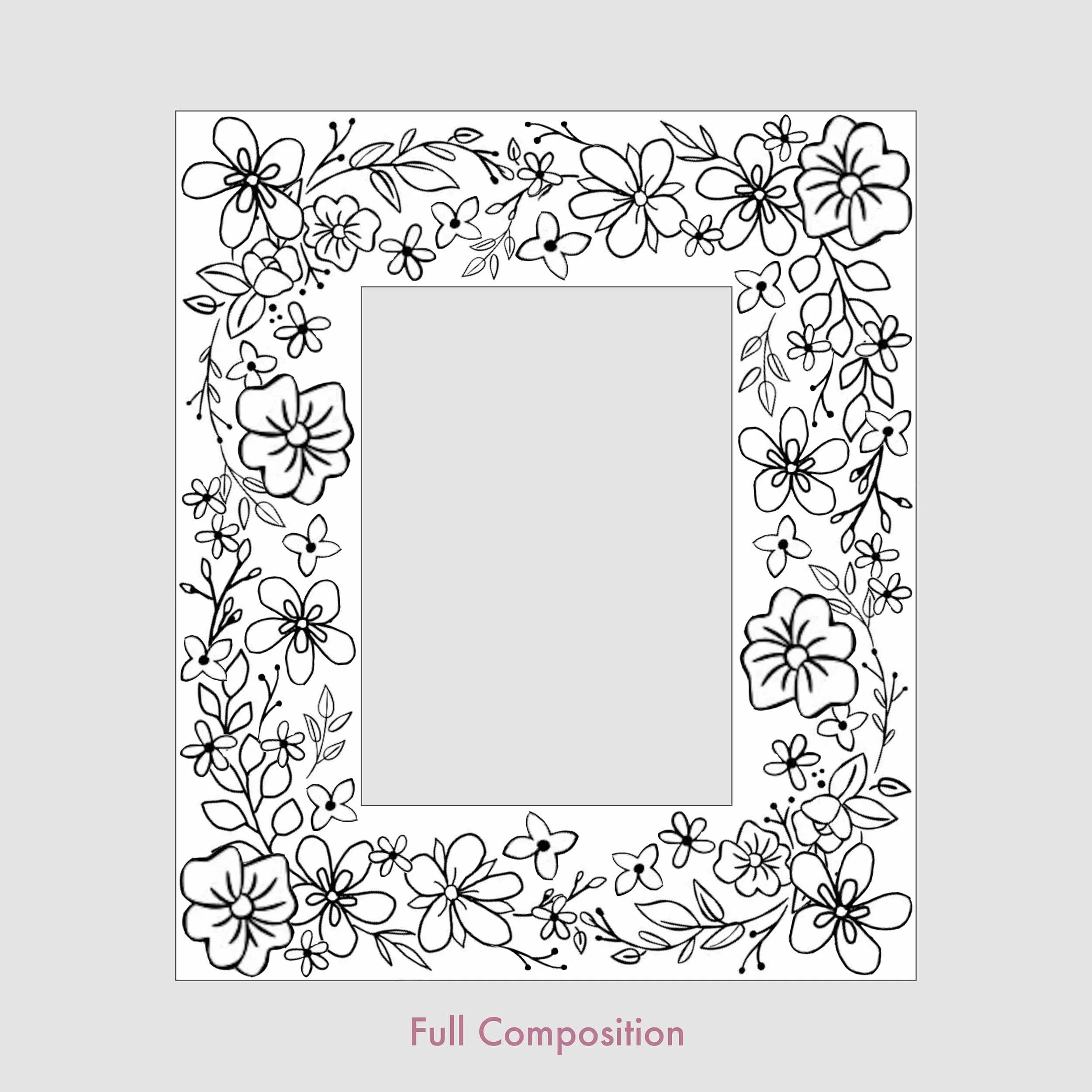 Honeybee For Keeps Wedding Bouquet Floral Resin Artwork Large Photo Invitation Frame Full Composition Example