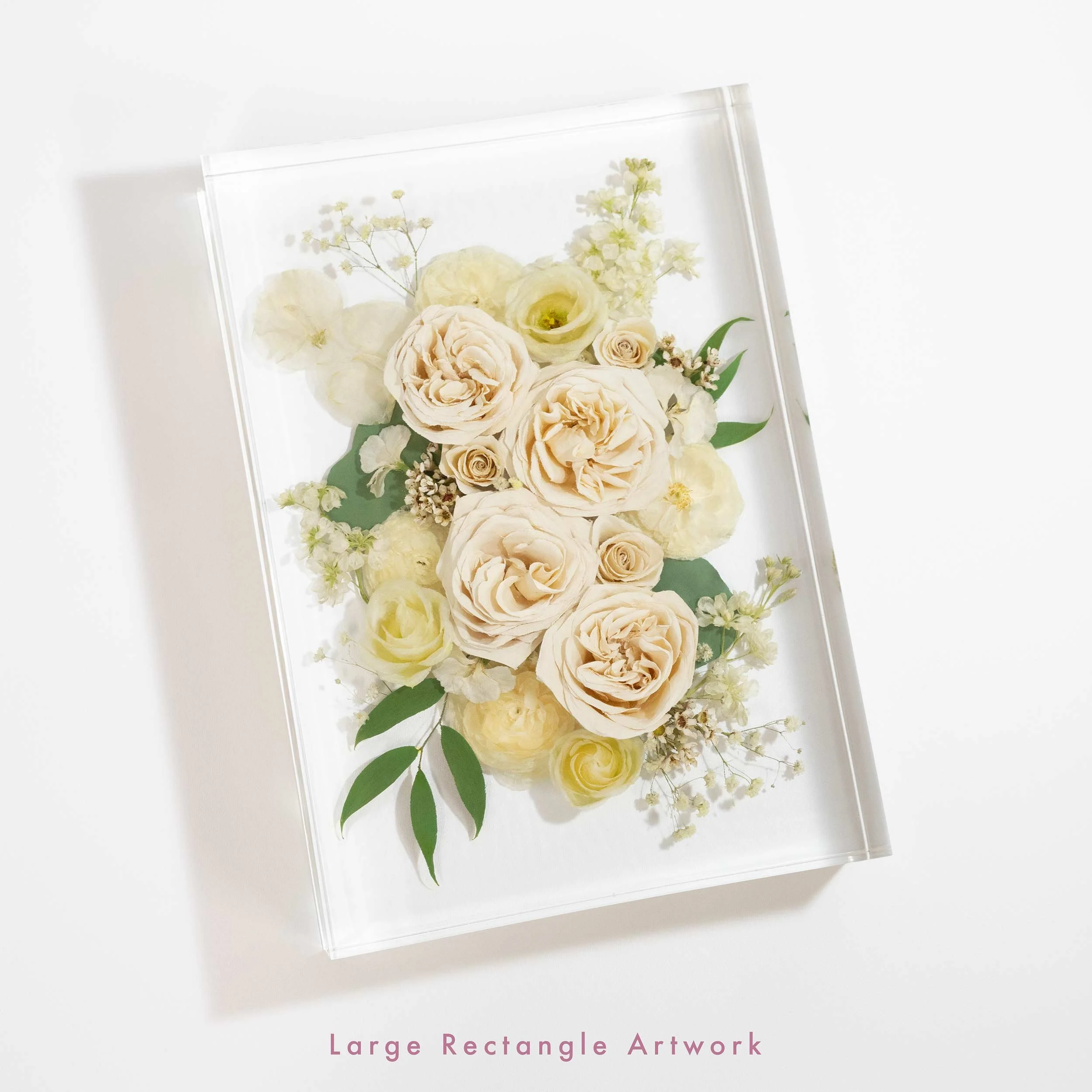 Honeybee For Keeps Wedding Bouquet Floral Resin Artwork Rectangle