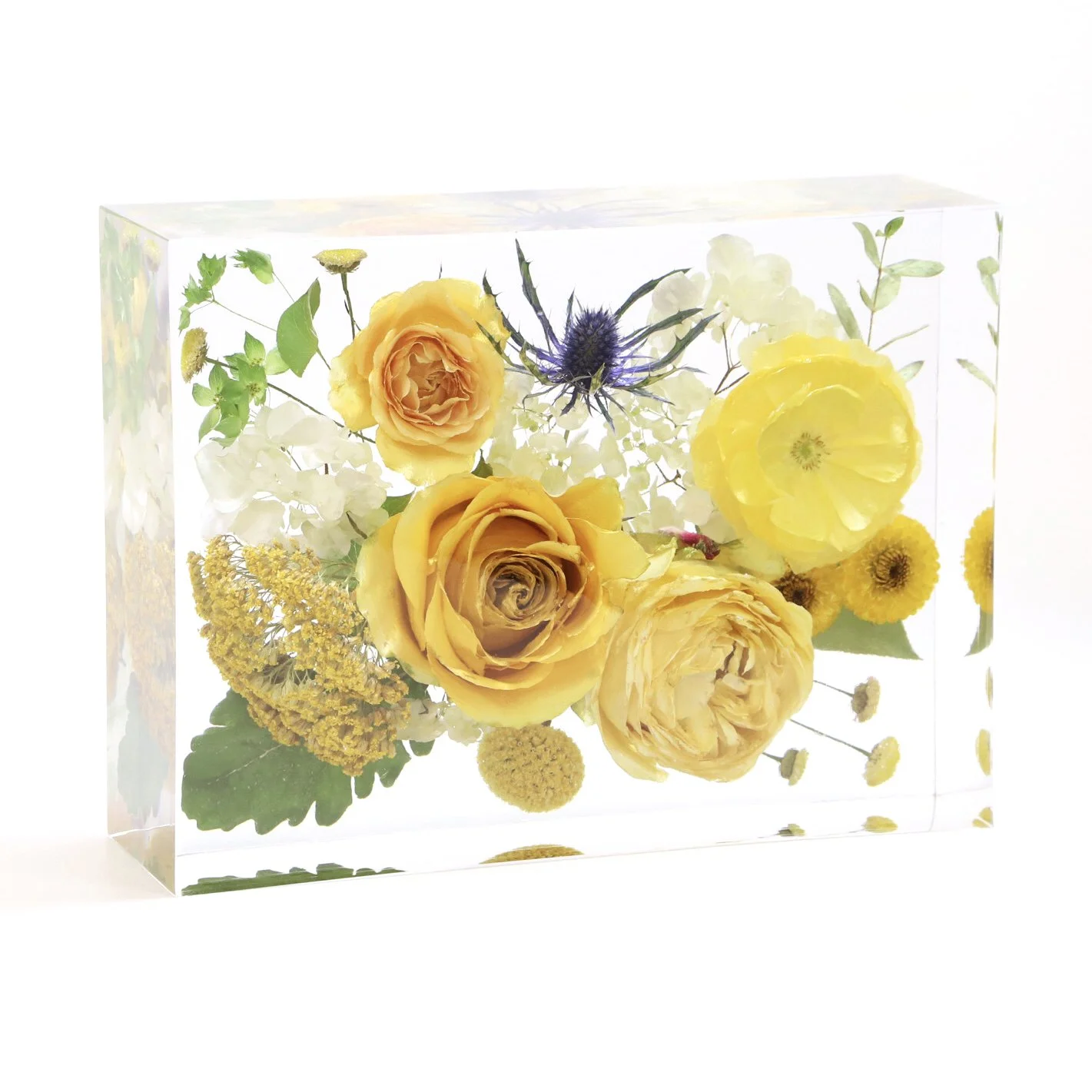 Honeybee For Keeps Wedding Bouquet Floral Resin Artwork Rectangle