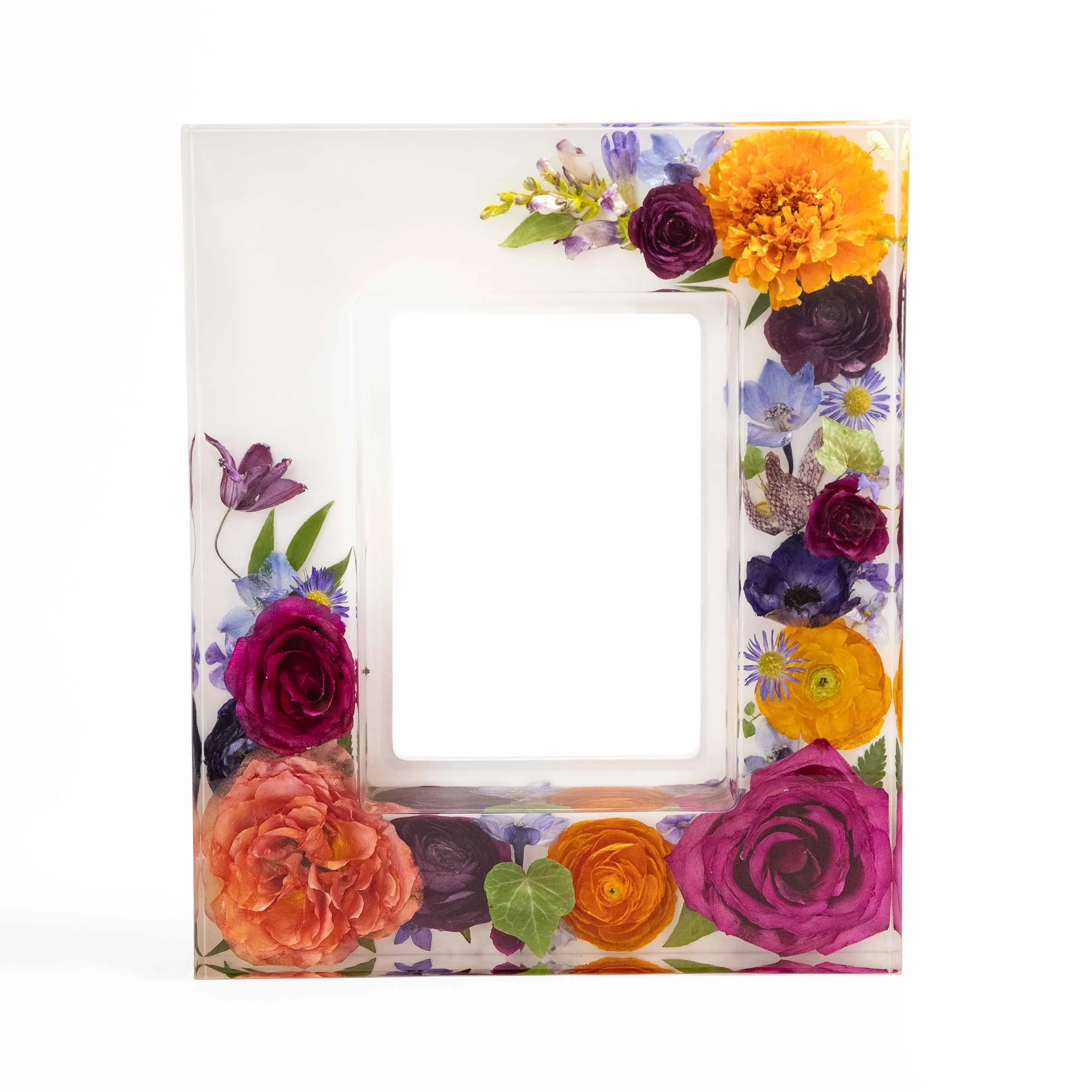 Wedding bouquet resin artwork frame