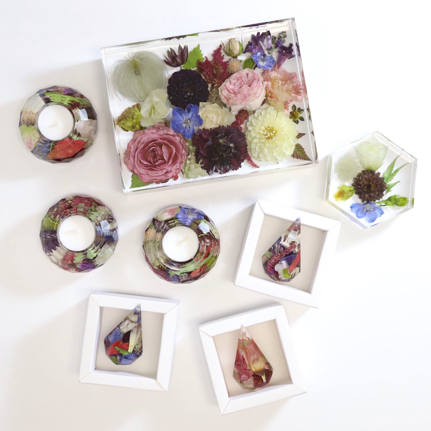 Honeybee For Keeps Wedding Bouquet Floral Resin Artwork Collection
