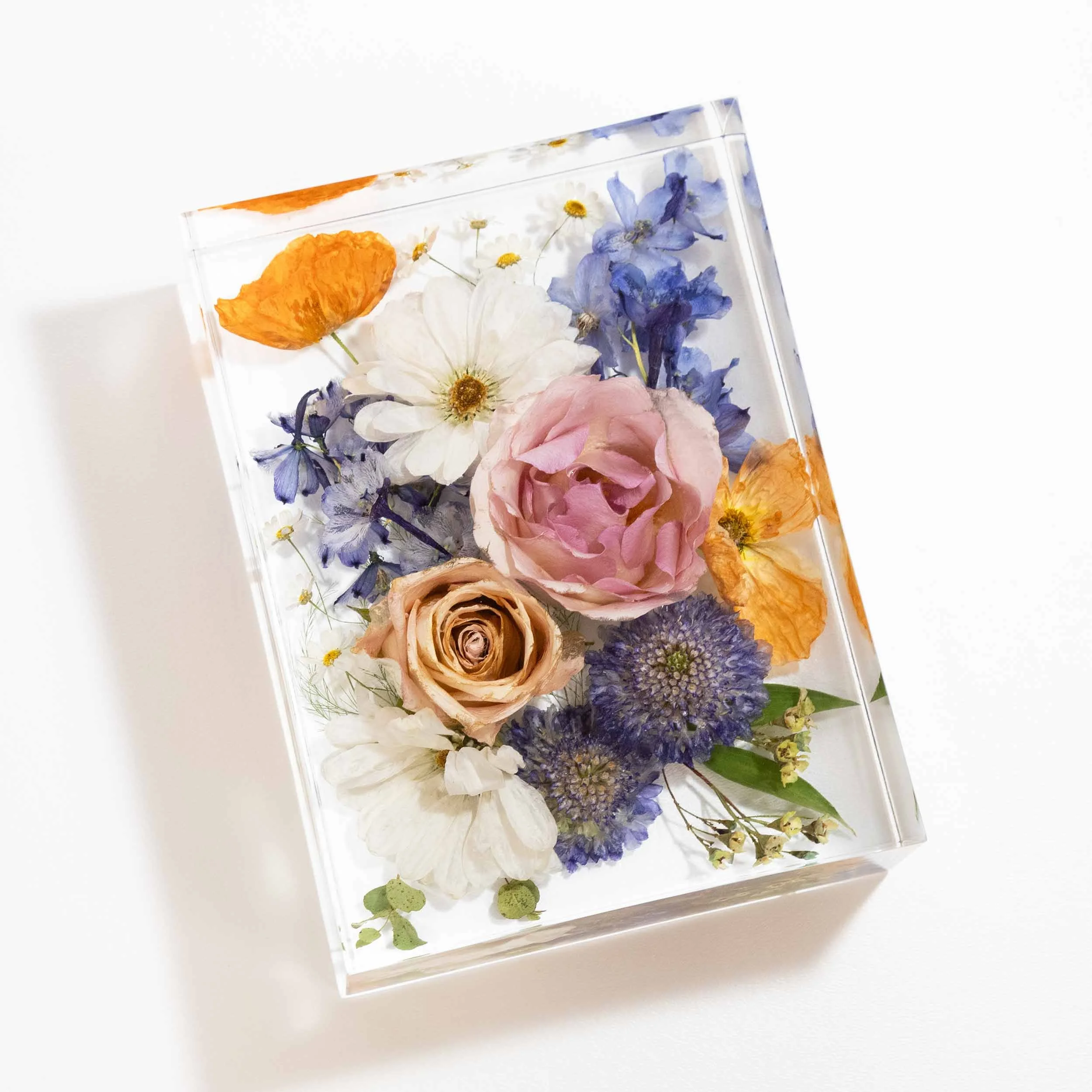 Honeybee For Keeps Wedding Bouquet Floral Resin Artwork Rectangle