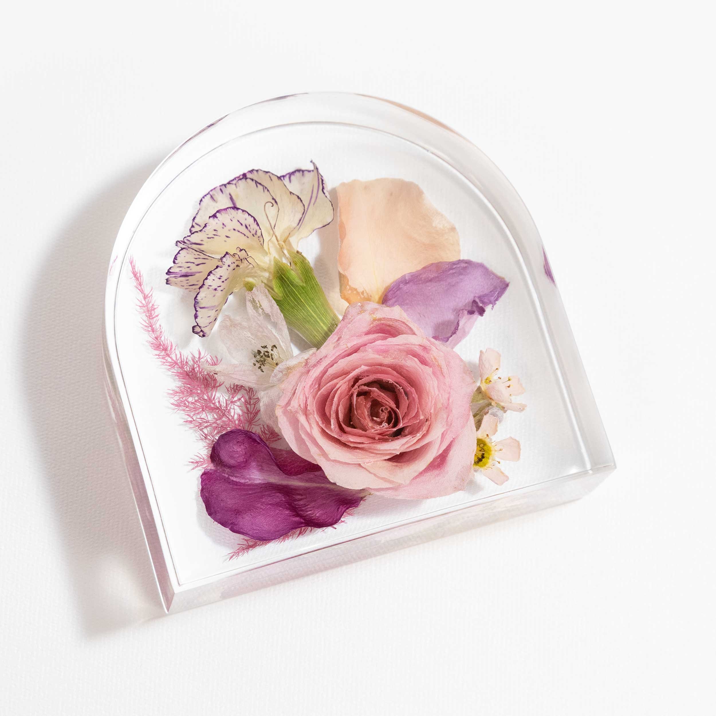 Honeybee For Keeps Wedding Bouquet Floral Resin Artwork Petite Arch