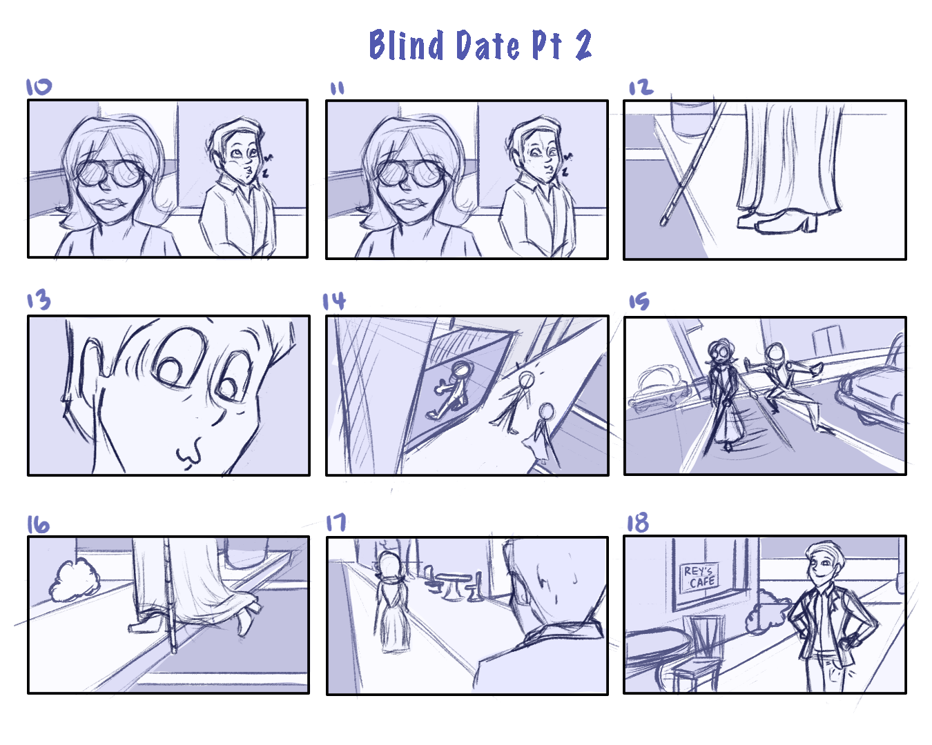 Prompt: Character crosses the street... what happens next?