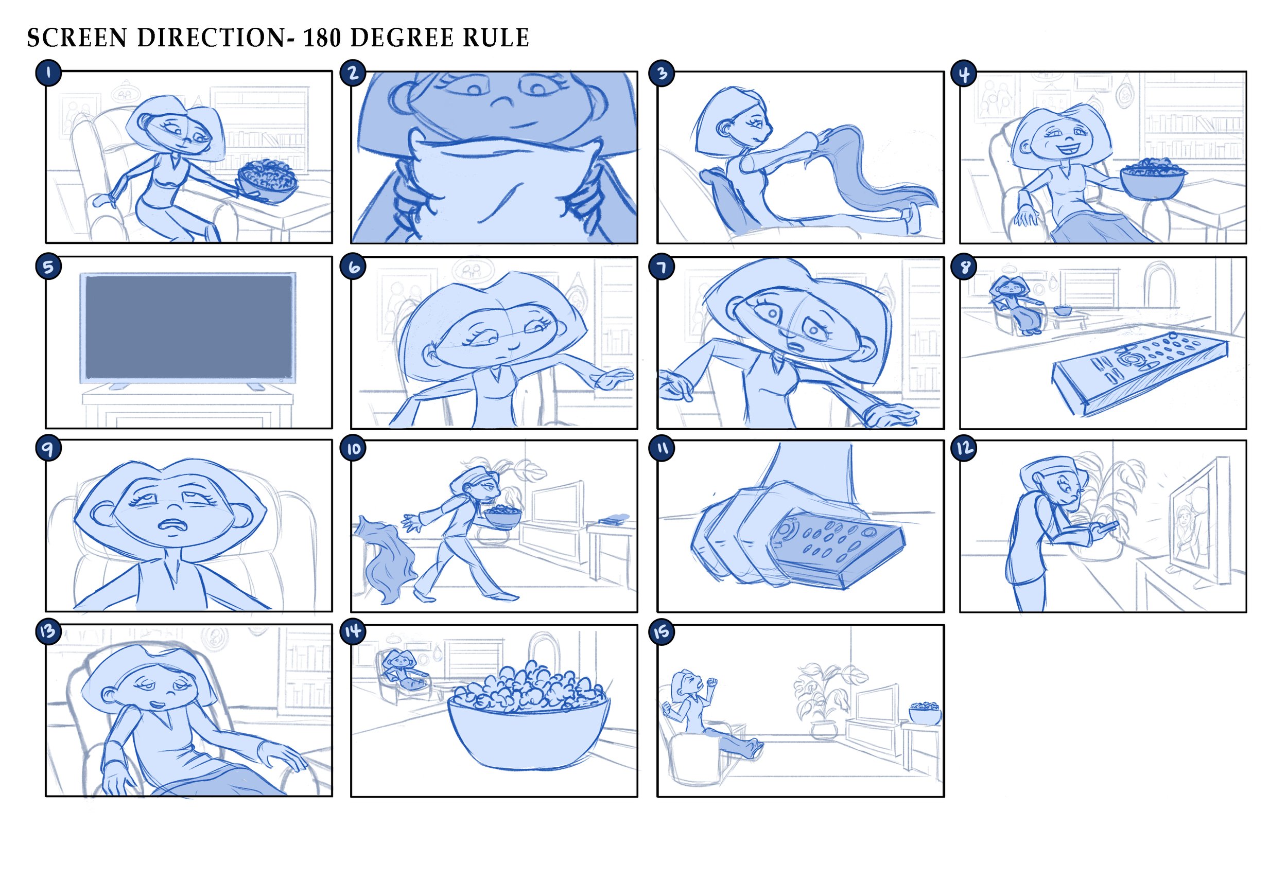 Prompt: Have the character get up from the armchair, walk up to the table, pick up object, and walk back to the armchair.