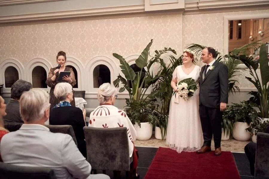 Claire and Tom absolutely stoked to celebrate with 150 of their favourite people. And what a joyous and celebratory crowd they were! 🎉
.
.
.
.
.
📸 @divonweddingphotography 

#FullHeartsWithPhoebe 
#sydneyweddingcelebrant
#sydneymarriagecelebrant
#m